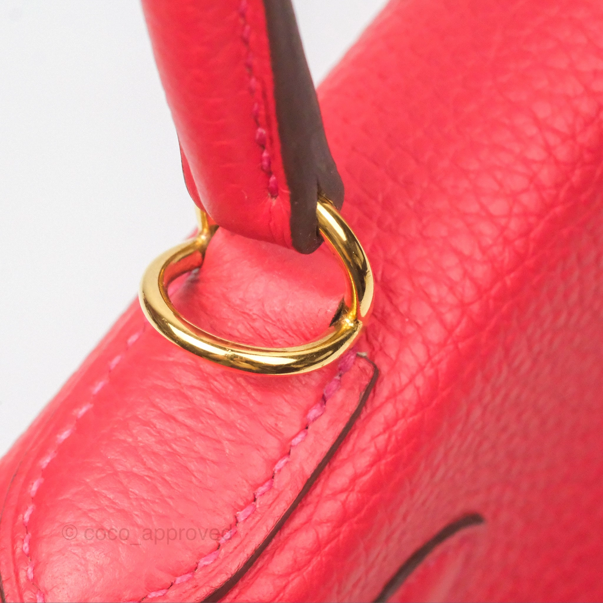 Herms Kelly 28 Retourne Rouge Tomate S5 Clemence Gold Hardware