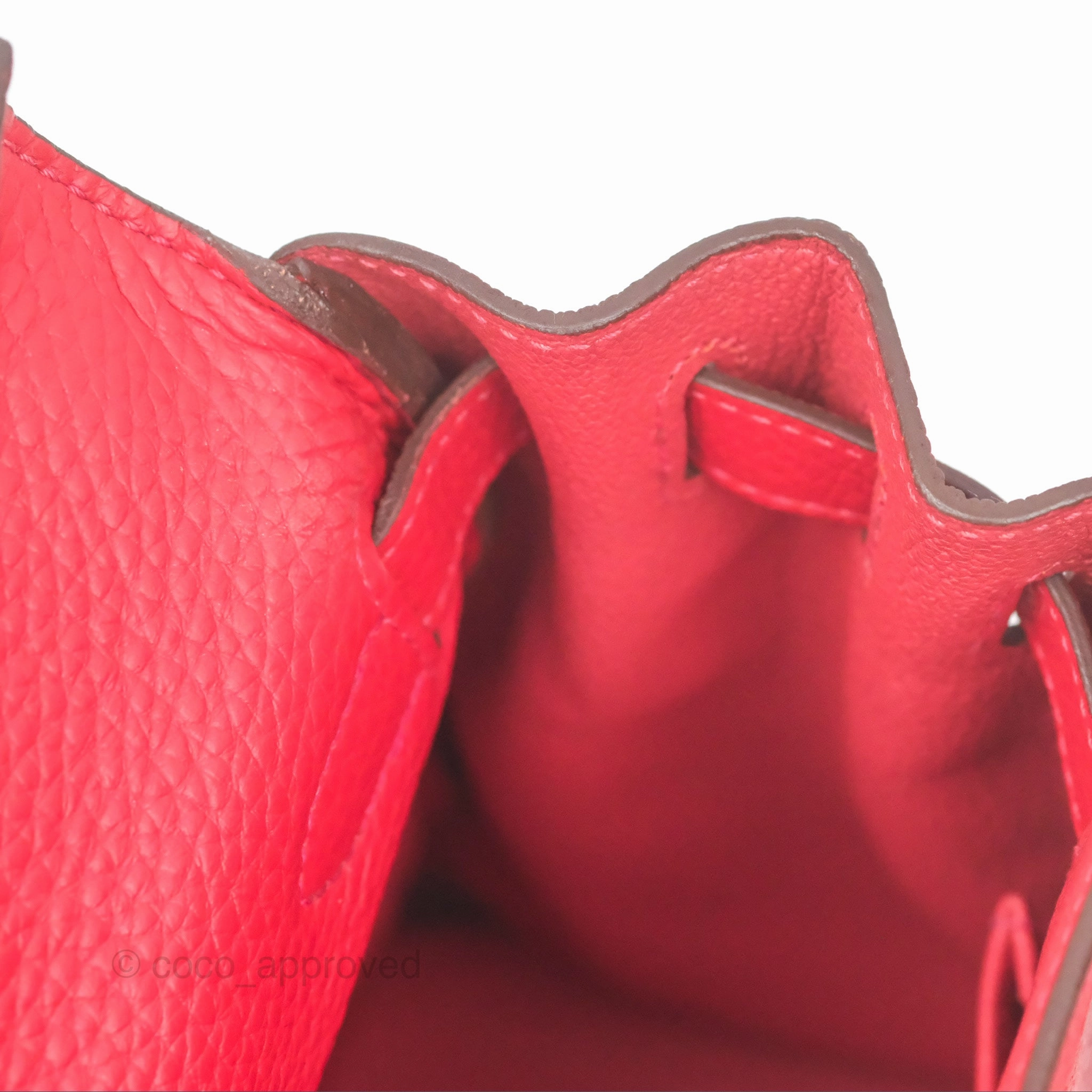 Herms Kelly 28 Retourne Rouge Tomate S5 Clemence Gold Hardware