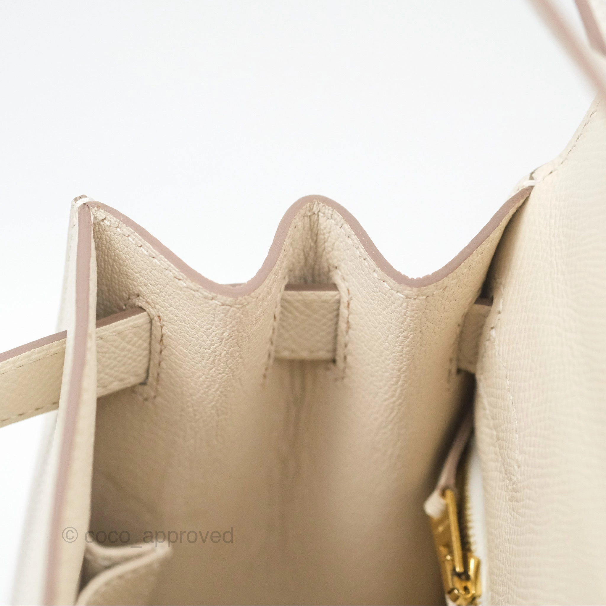 Herms Kelly 28 Sellier Craie 10 Epsom Gold Hardware
