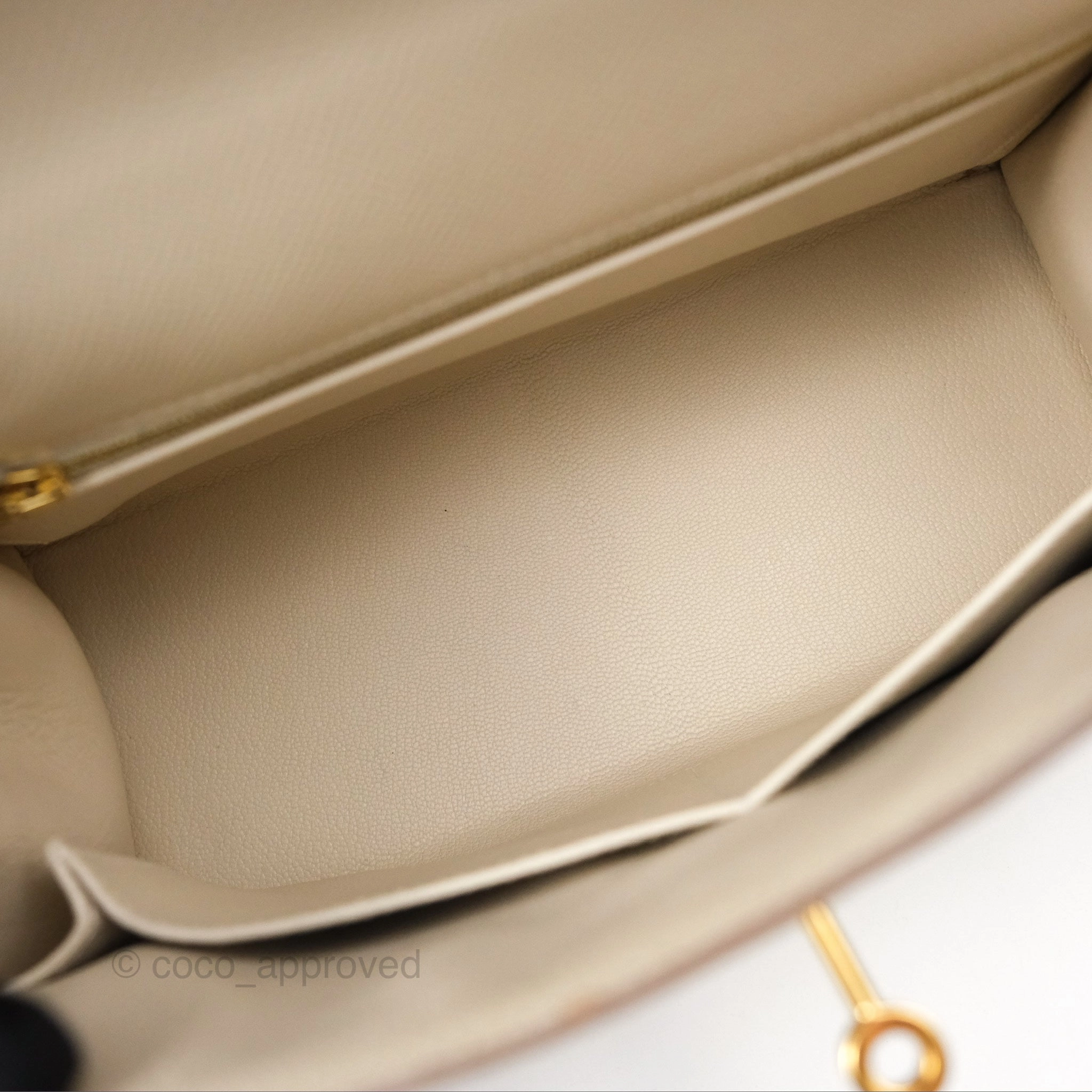Herms Kelly 28 Sellier Craie 10 Epsom Gold Hardware