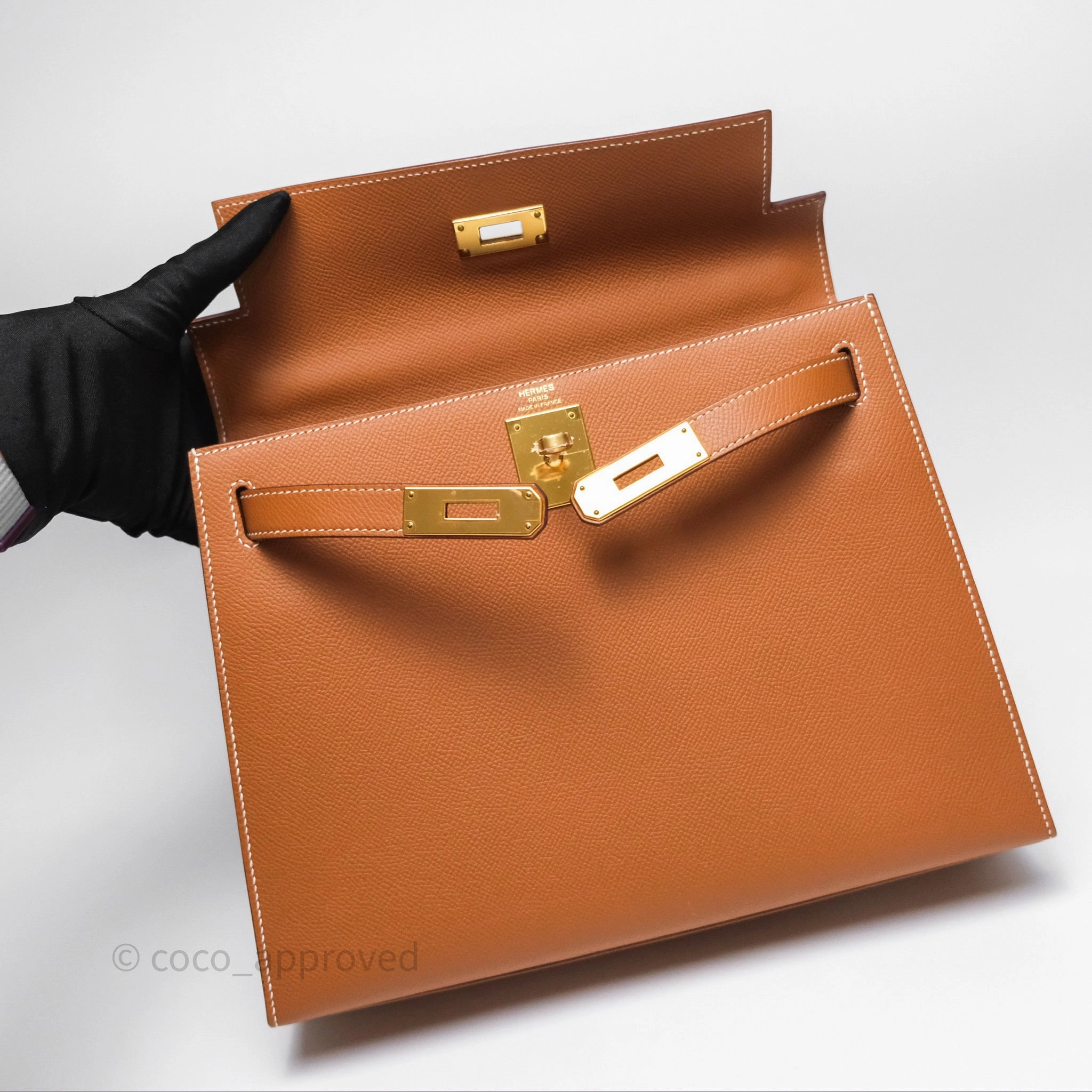 Herms Kelly 28 Sellier Gold 37 Epsom Gold Hardware