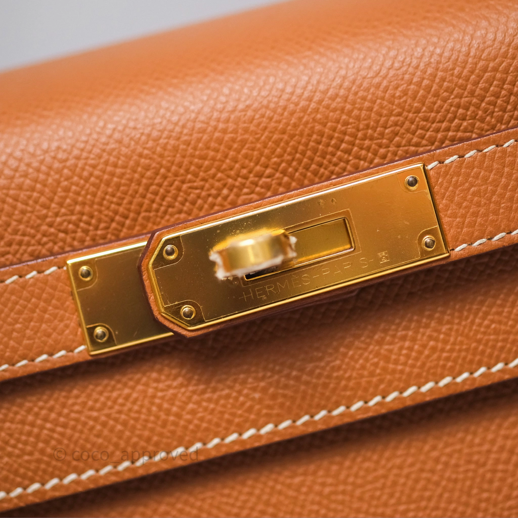Herms Kelly 28 Sellier Gold 37 Epsom Gold Hardware