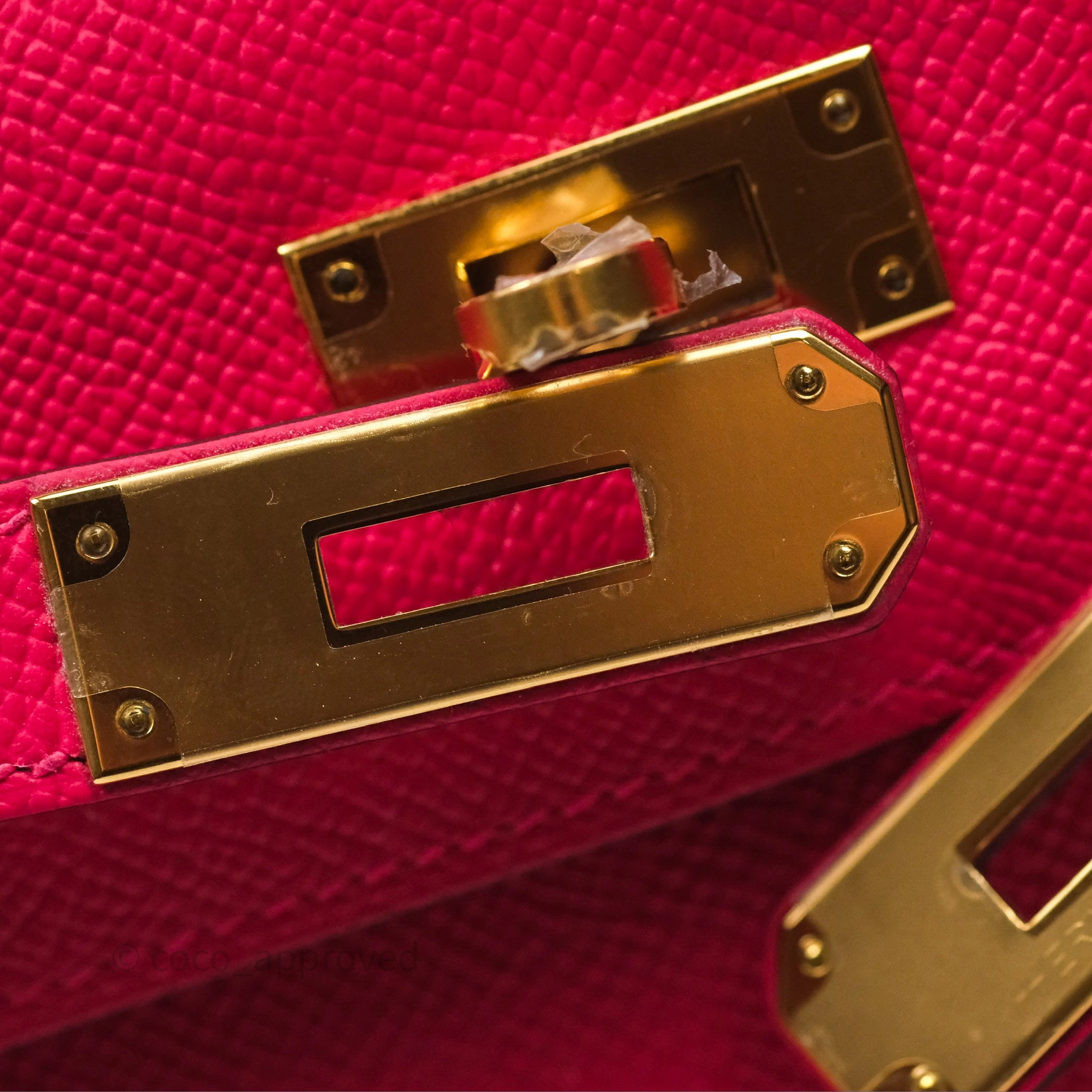 Herms Kelly 28 Sellier Rose Extreme I6 Epsom Gold Hardware