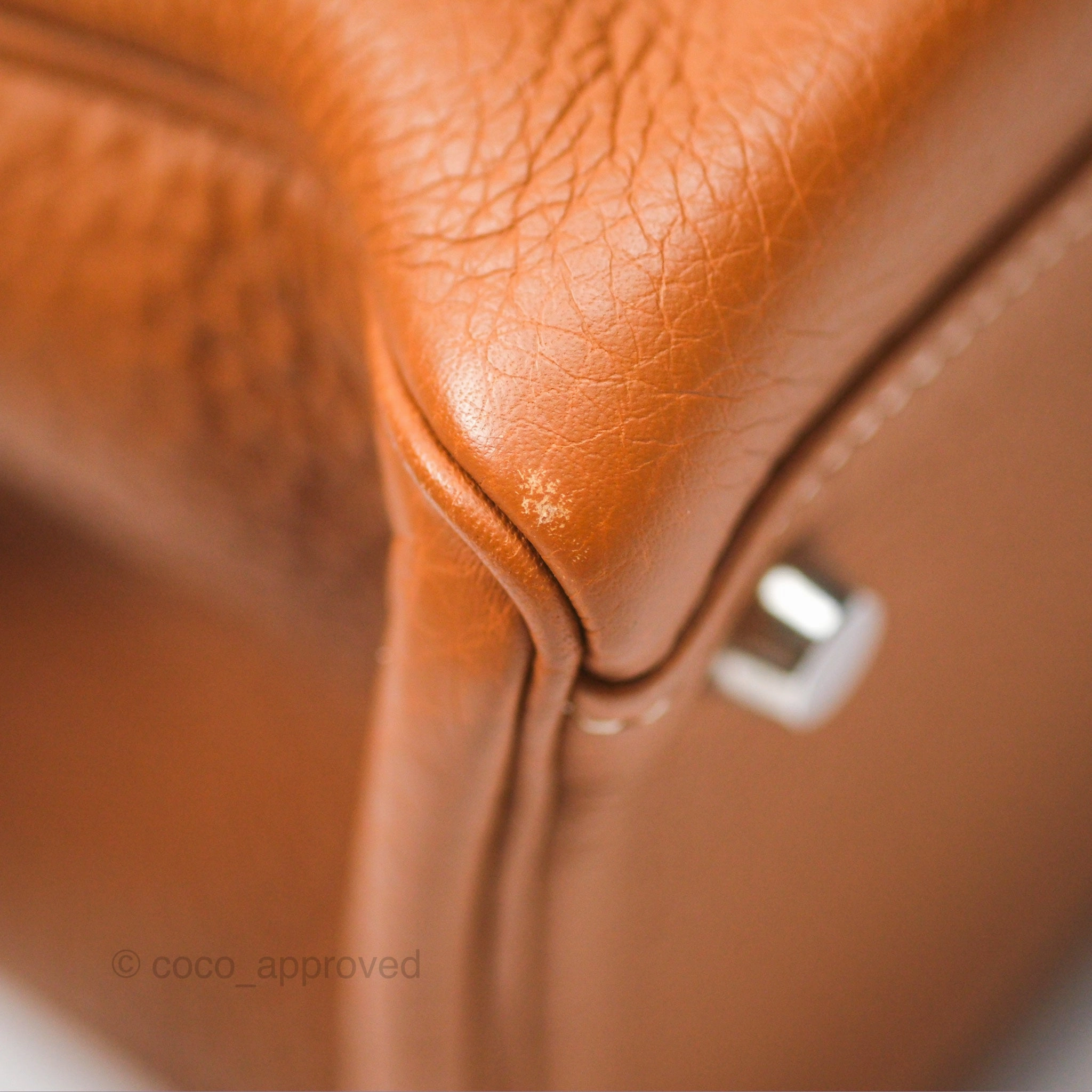 Herms Kelly 32 Retourne Gold Togo Palladium Hardware