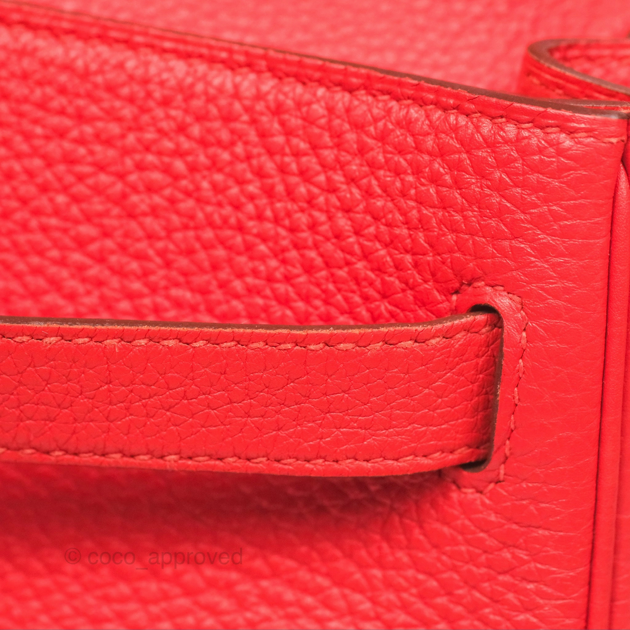 Herms Kelly 32 Retourne Rose Jaipur Clemence Palladium Hardware
