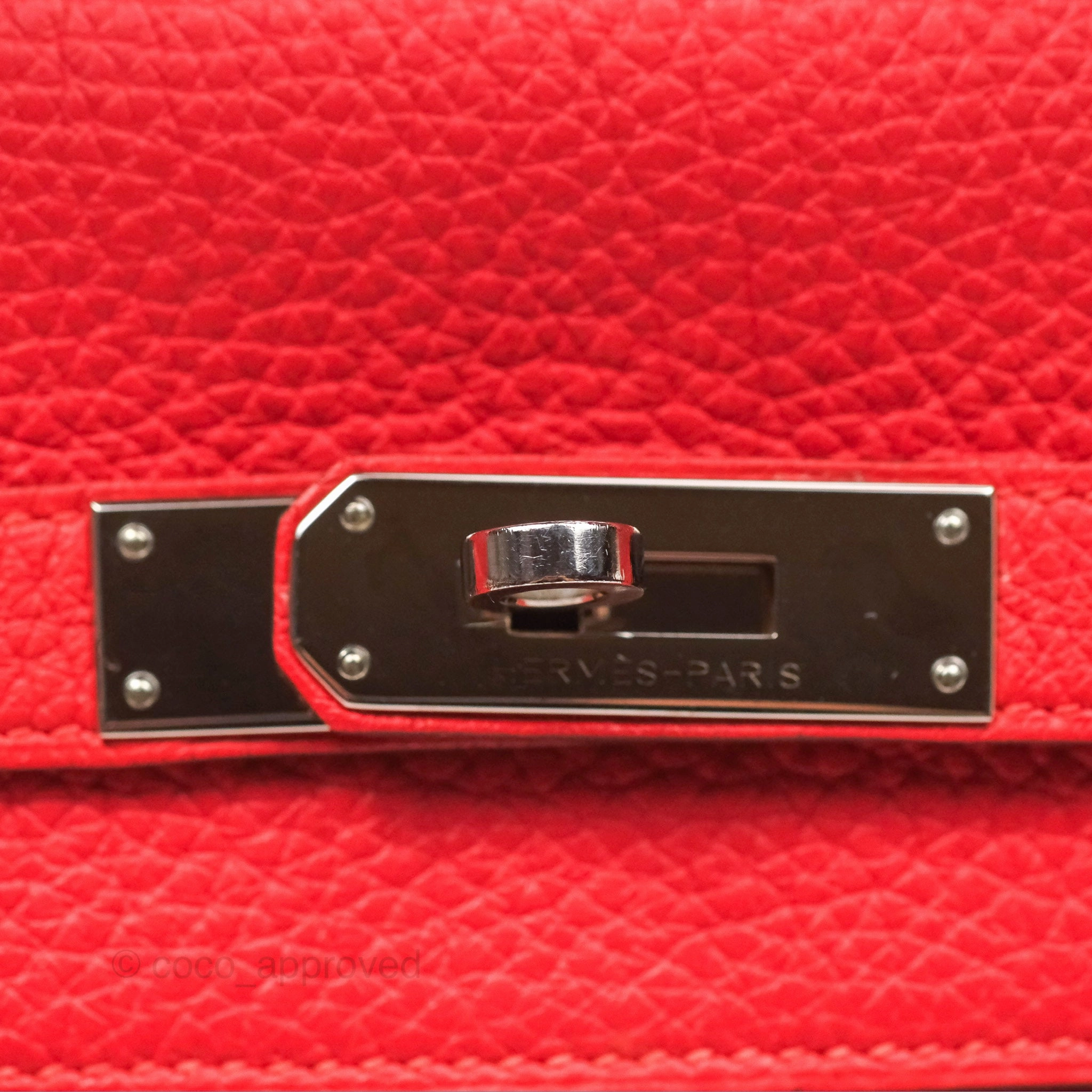 Herms Kelly 32 Retourne Rose Jaipur Clemence Palladium Hardware