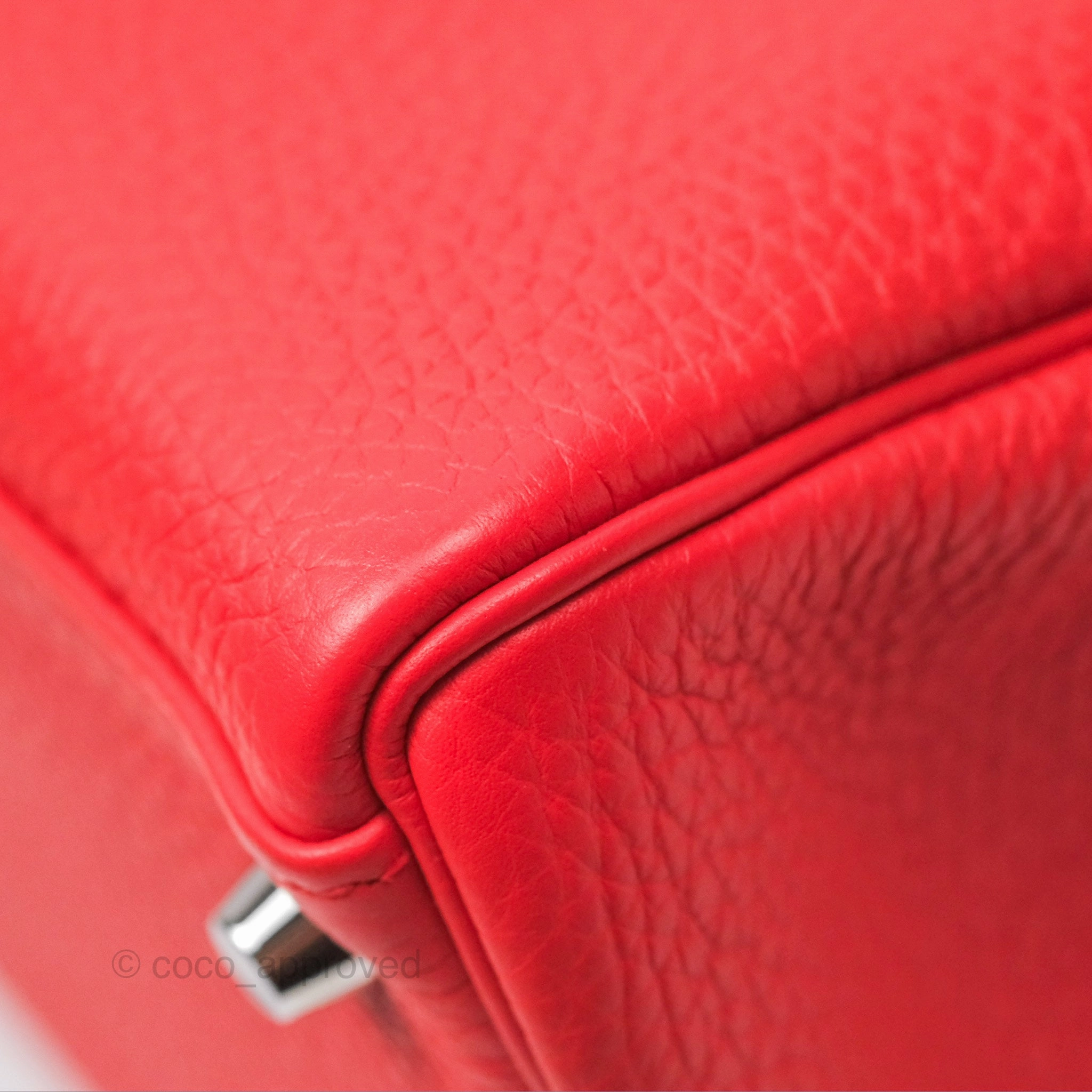 Herms Kelly 32 Retourne Rose Jaipur Clemence Palladium Hardware