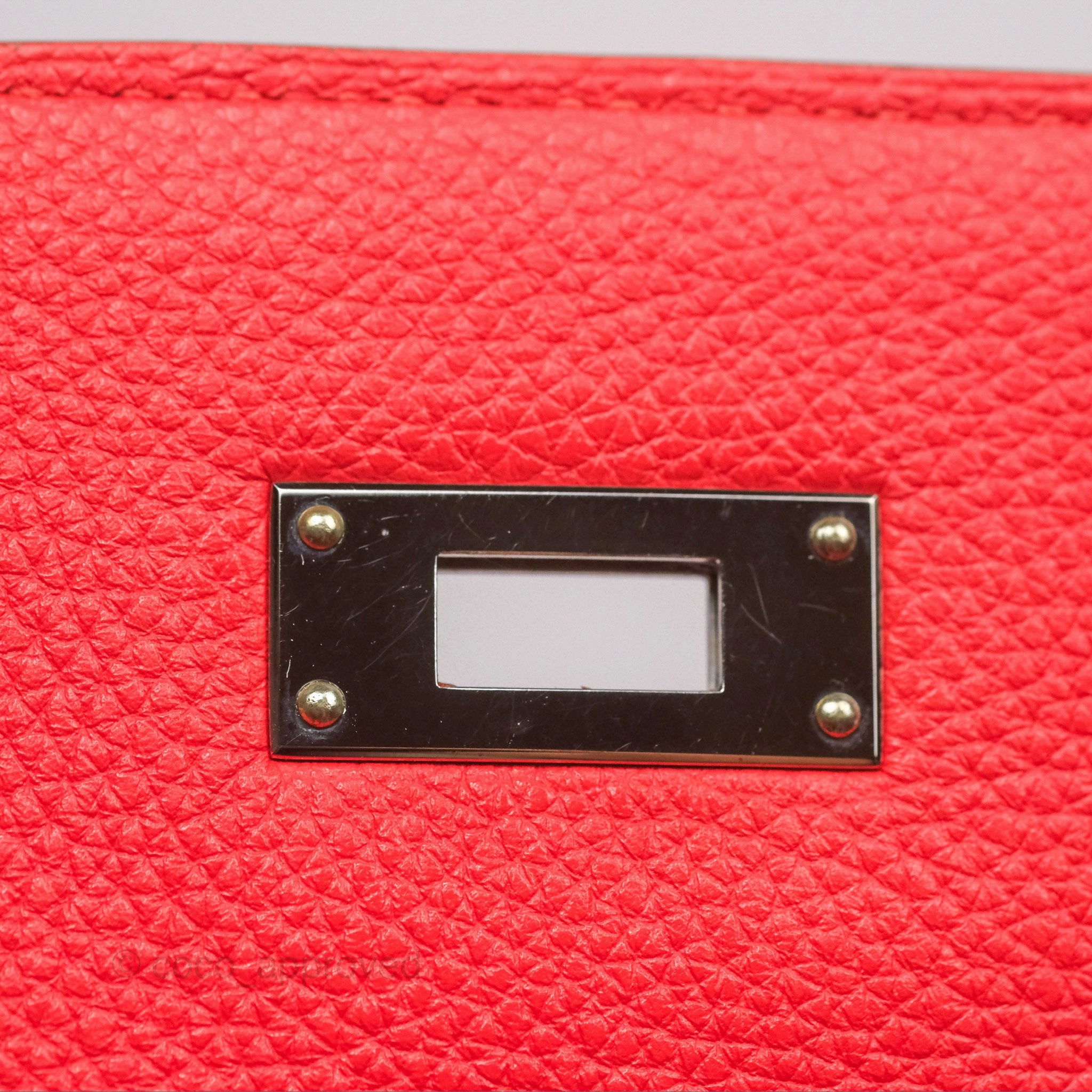 Herms Kelly 32 Retourne Rose Jaipur Clemence Palladium Hardware
