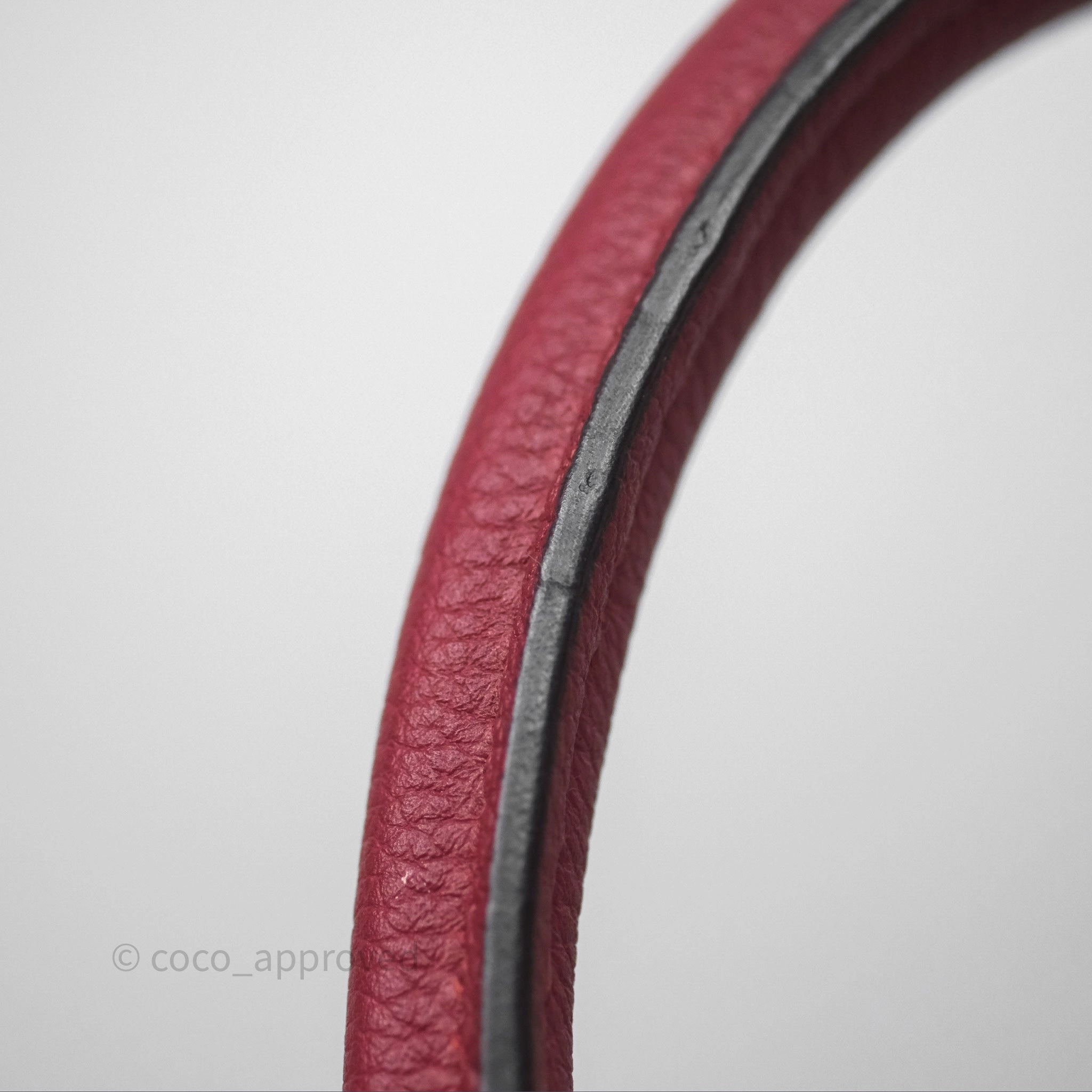Herms Kelly 32 Retourne Rouge Grenat K1 Togo Gold Hardware