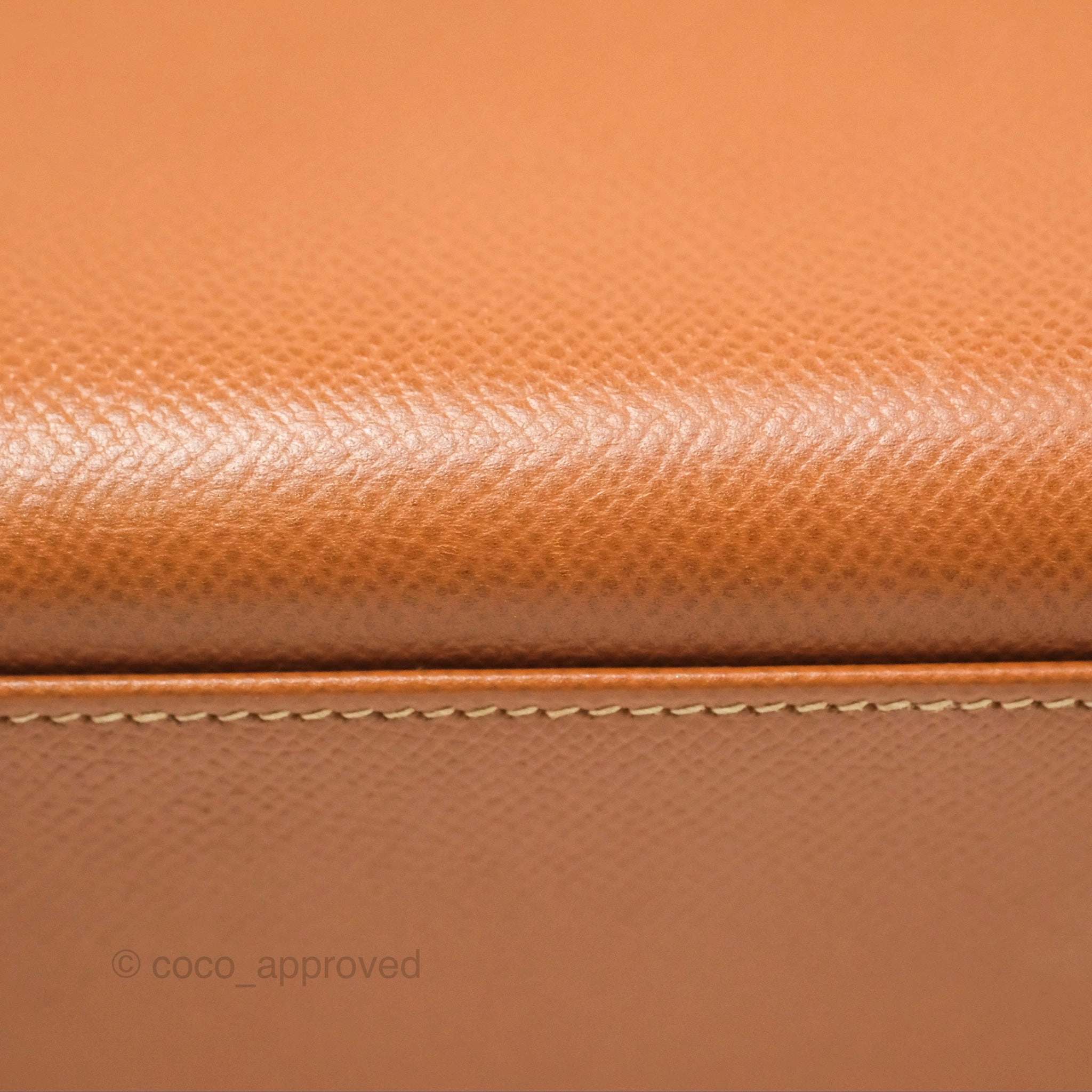 Herms Kelly 32 Sellier Gold Epsom Gold Hardware
