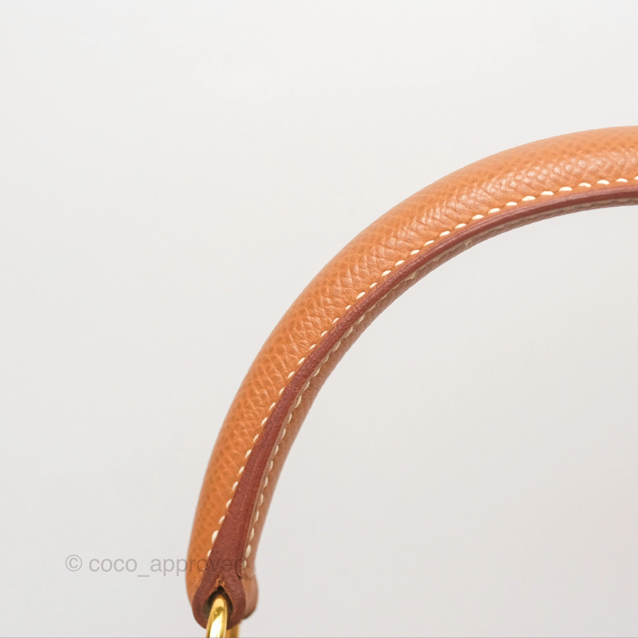 Herms Kelly 32 Sellier Gold Epsom Gold Hardware