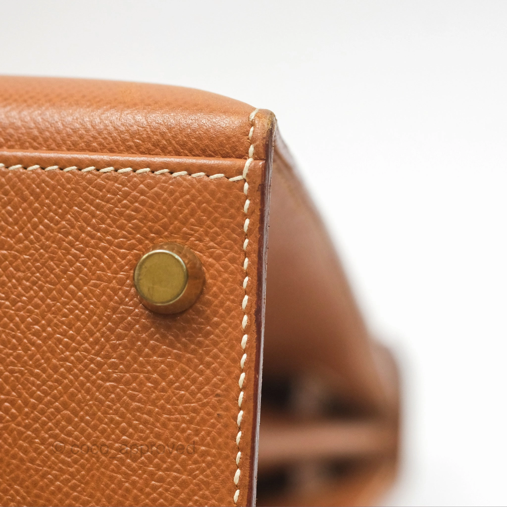 Herms Kelly 32 Sellier Gold Epsom Gold Hardware