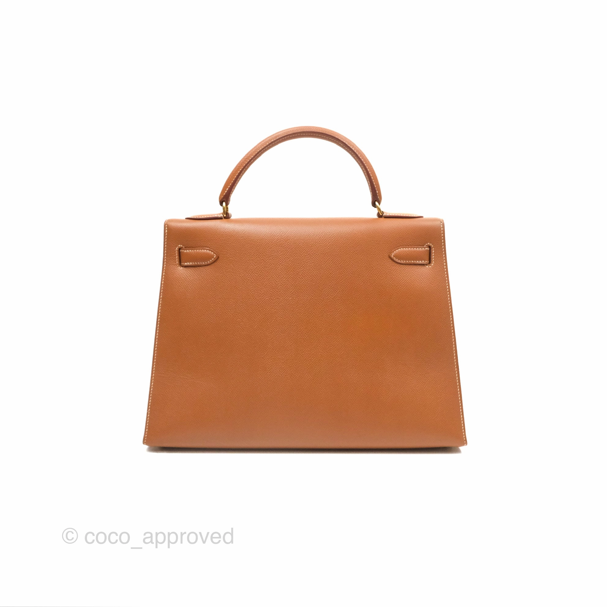 Herms Kelly 32 Sellier Gold Epsom Gold Hardware