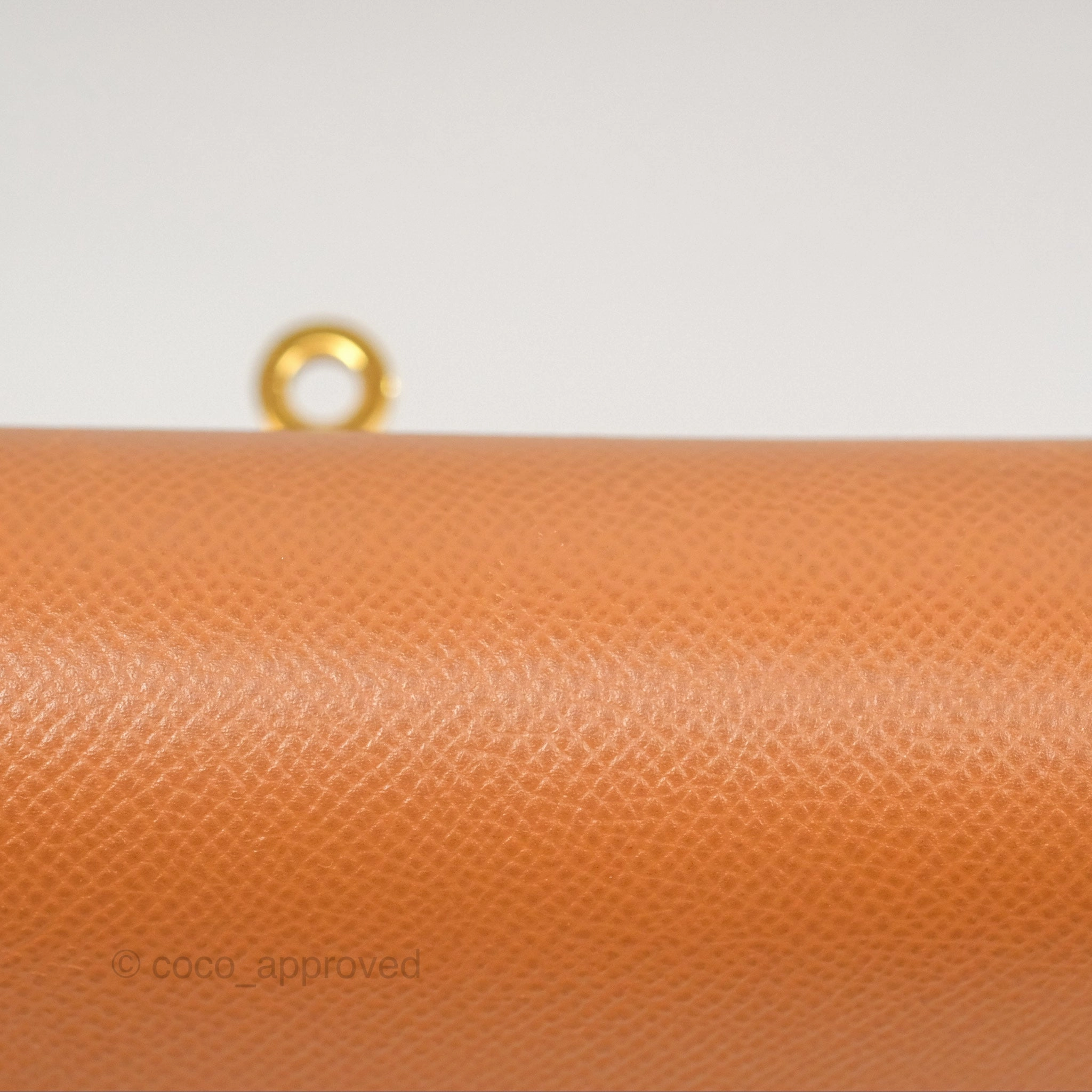 Herms Kelly 32 Sellier Gold Epsom Gold Hardware