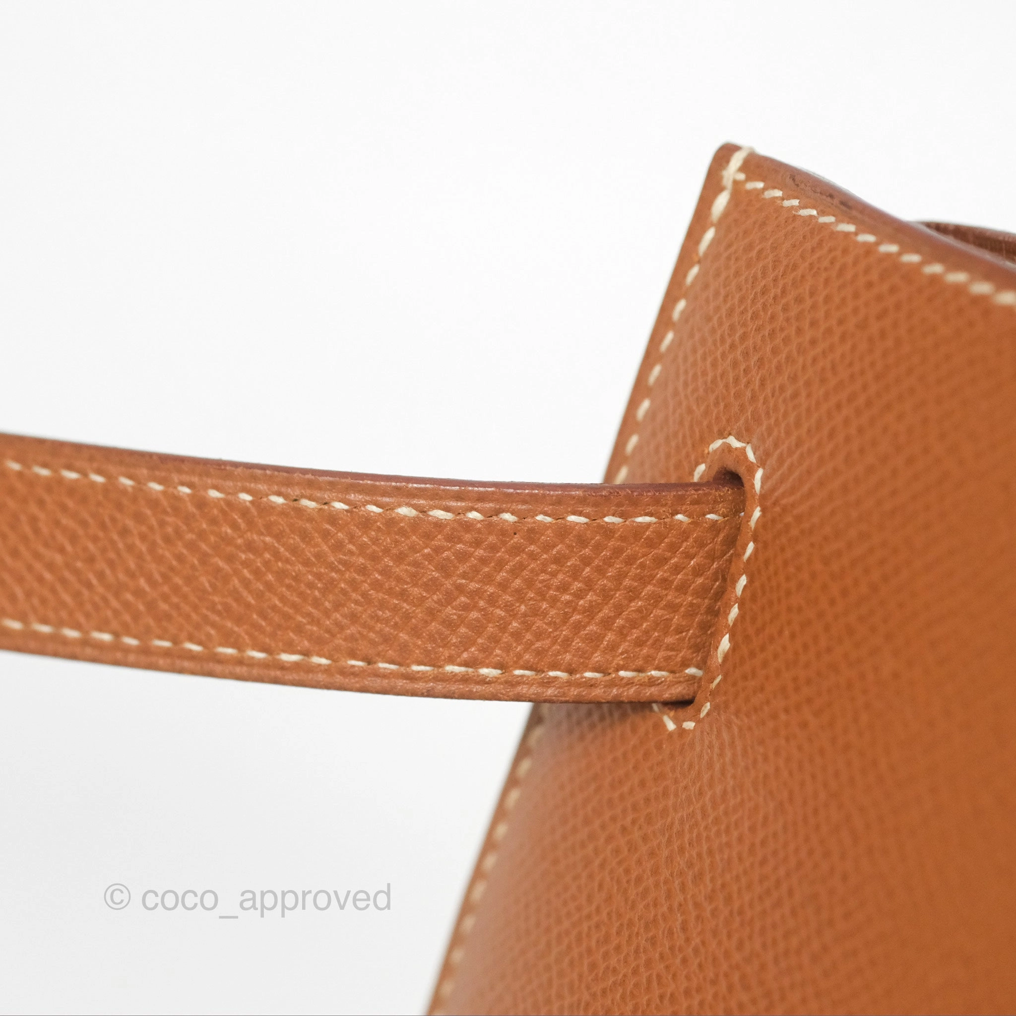 Herms Kelly 32 Sellier Gold Epsom Gold Hardware