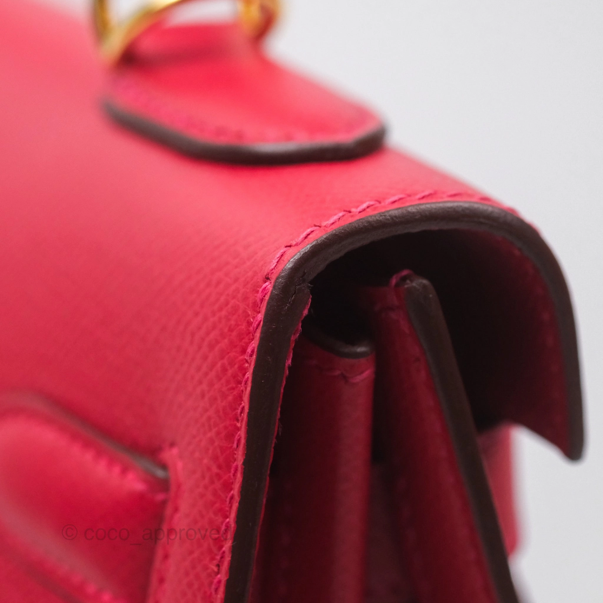 Herms Kelly 32 Sellier Rouge Casaque Q5 Epsom Gold Hardware