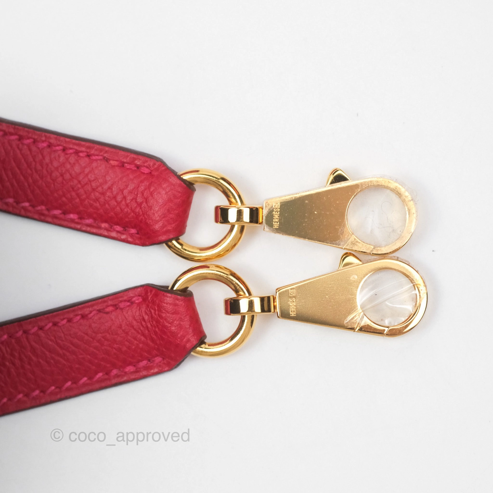 Herms Kelly 32 Sellier Rouge Casaque Q5 Epsom Gold Hardware