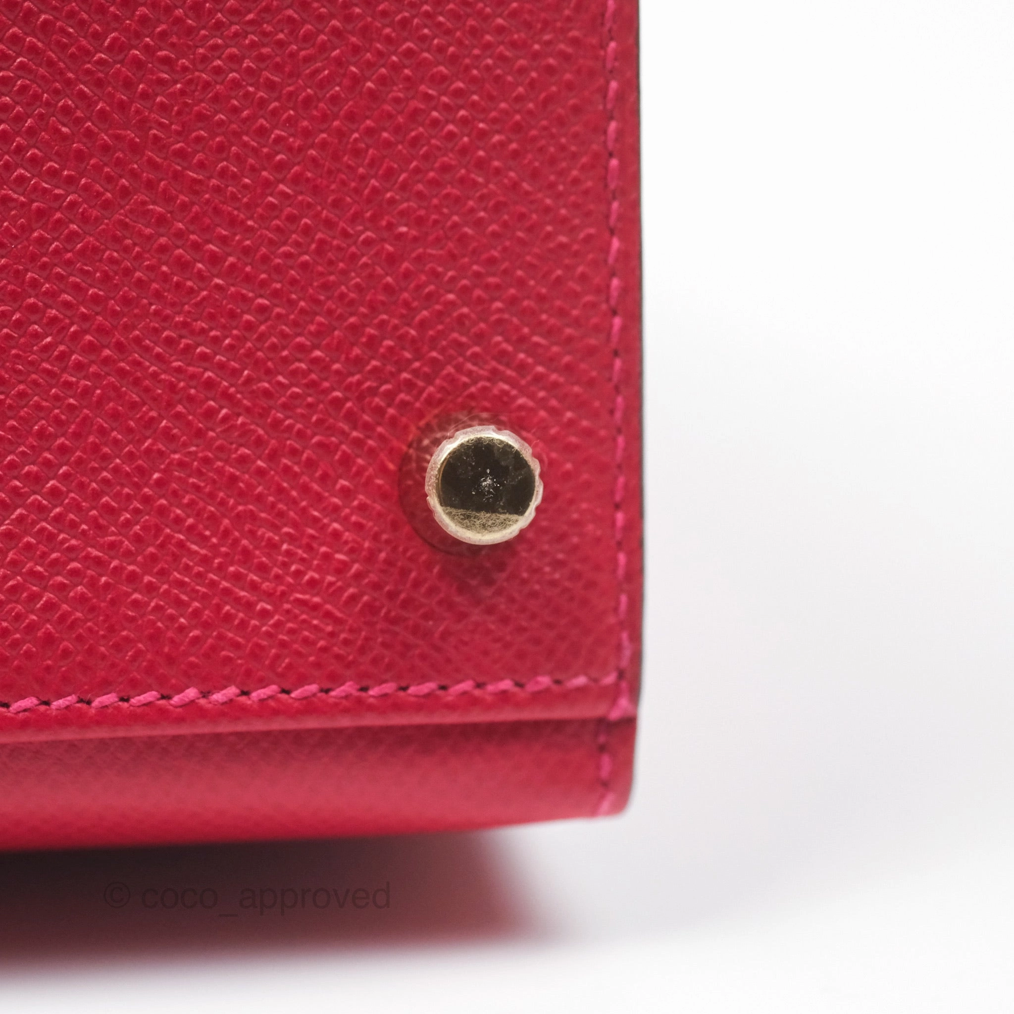 Herms Kelly 32 Sellier Rouge Casaque Q5 Epsom Gold Hardware