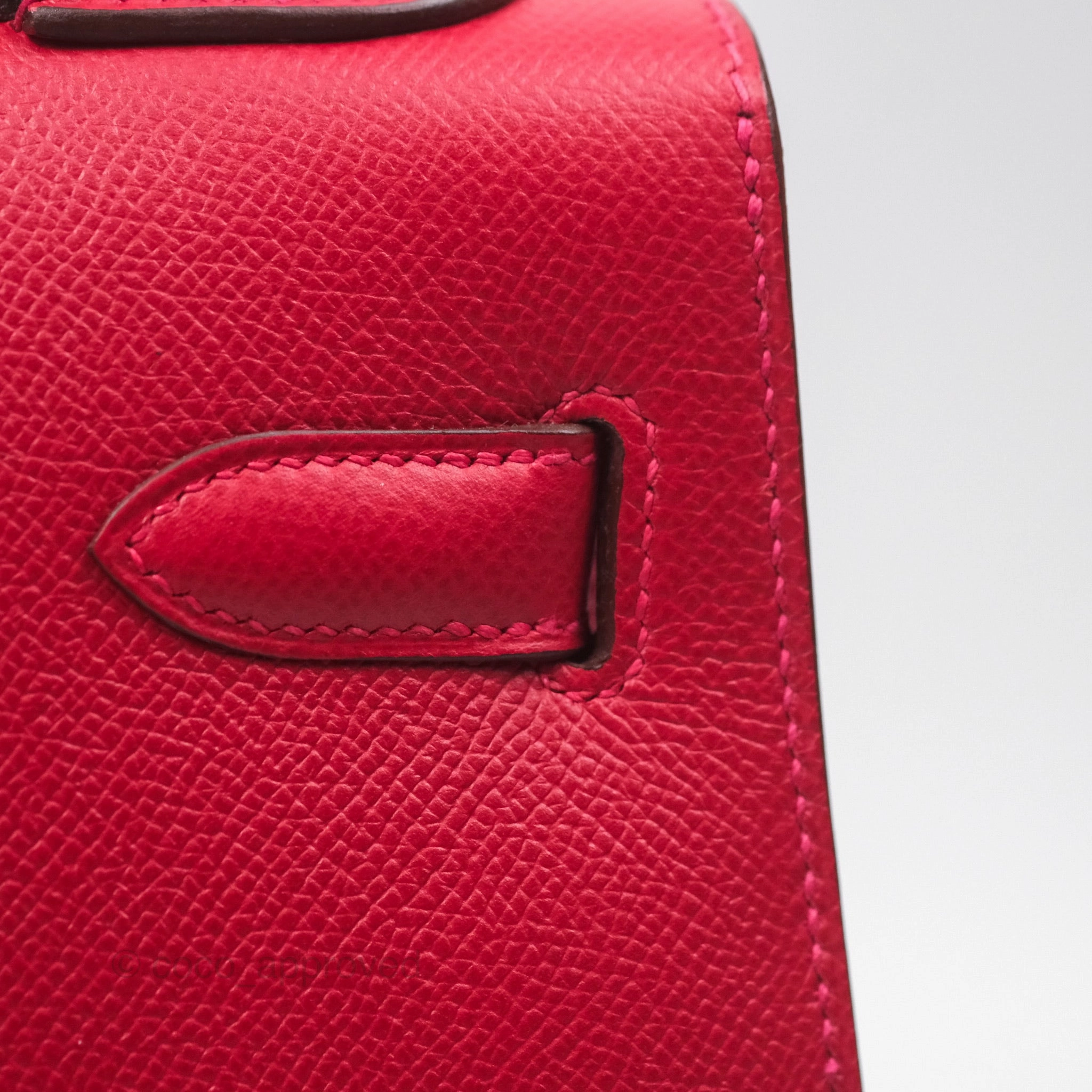 Herms Kelly 32 Sellier Rouge Casaque Q5 Epsom Gold Hardware