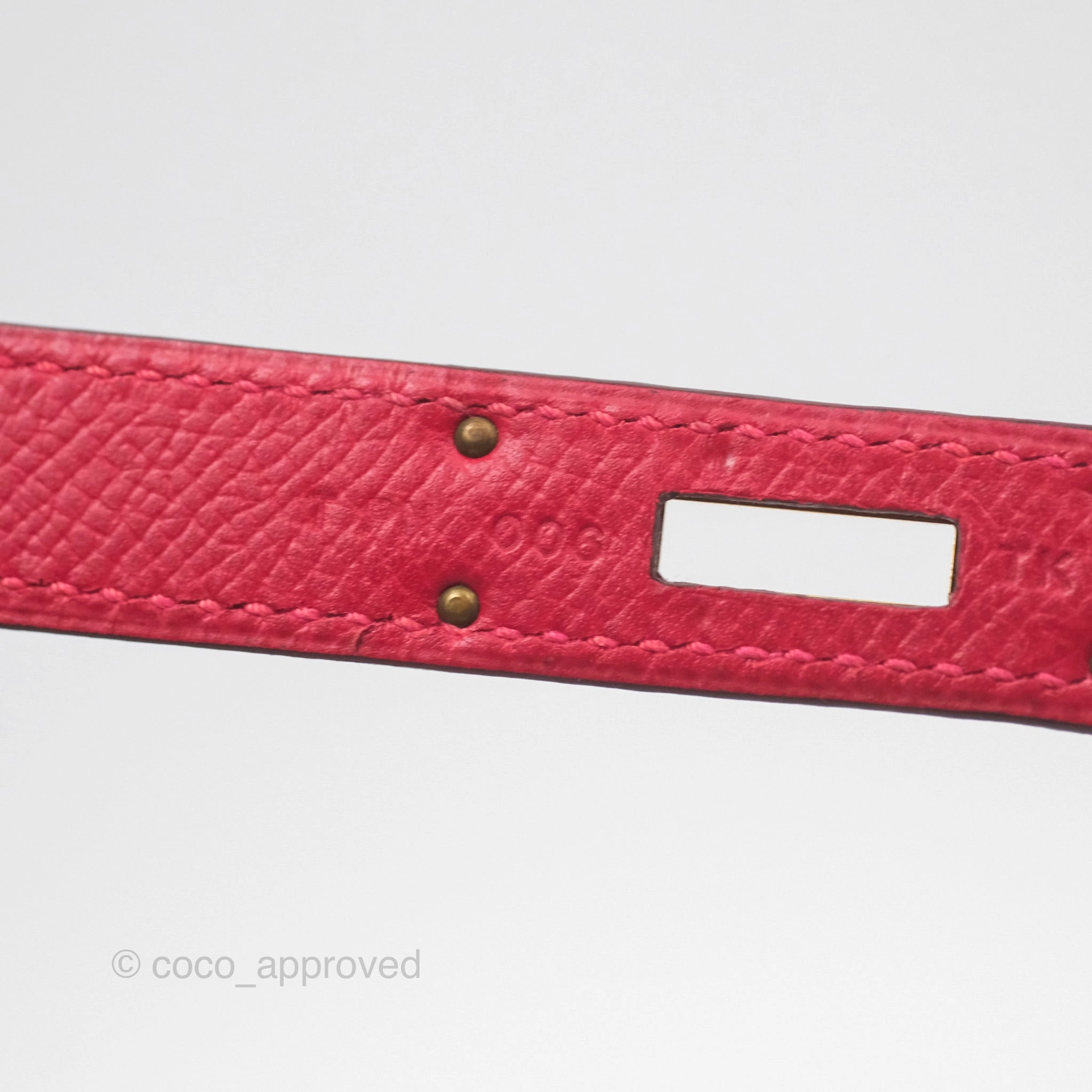 Herms Kelly 32 Sellier Rouge Casaque Q5 Epsom Gold Hardware