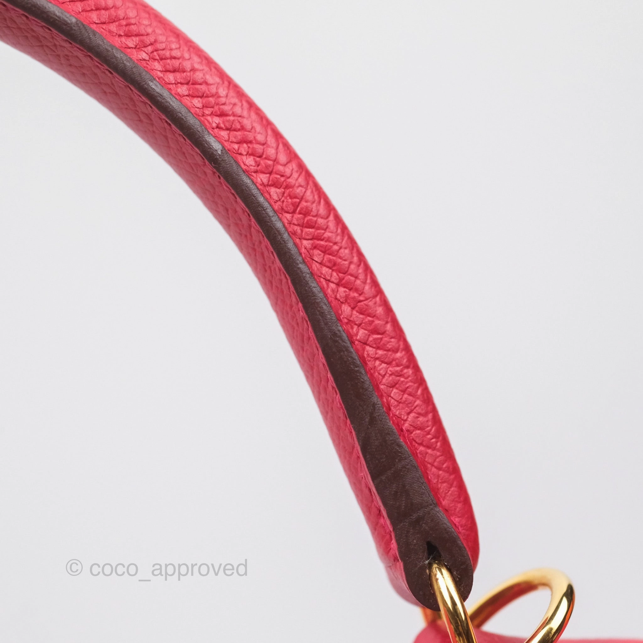Herms Kelly 32 Sellier Rouge Casaque Q5 Epsom Gold Hardware