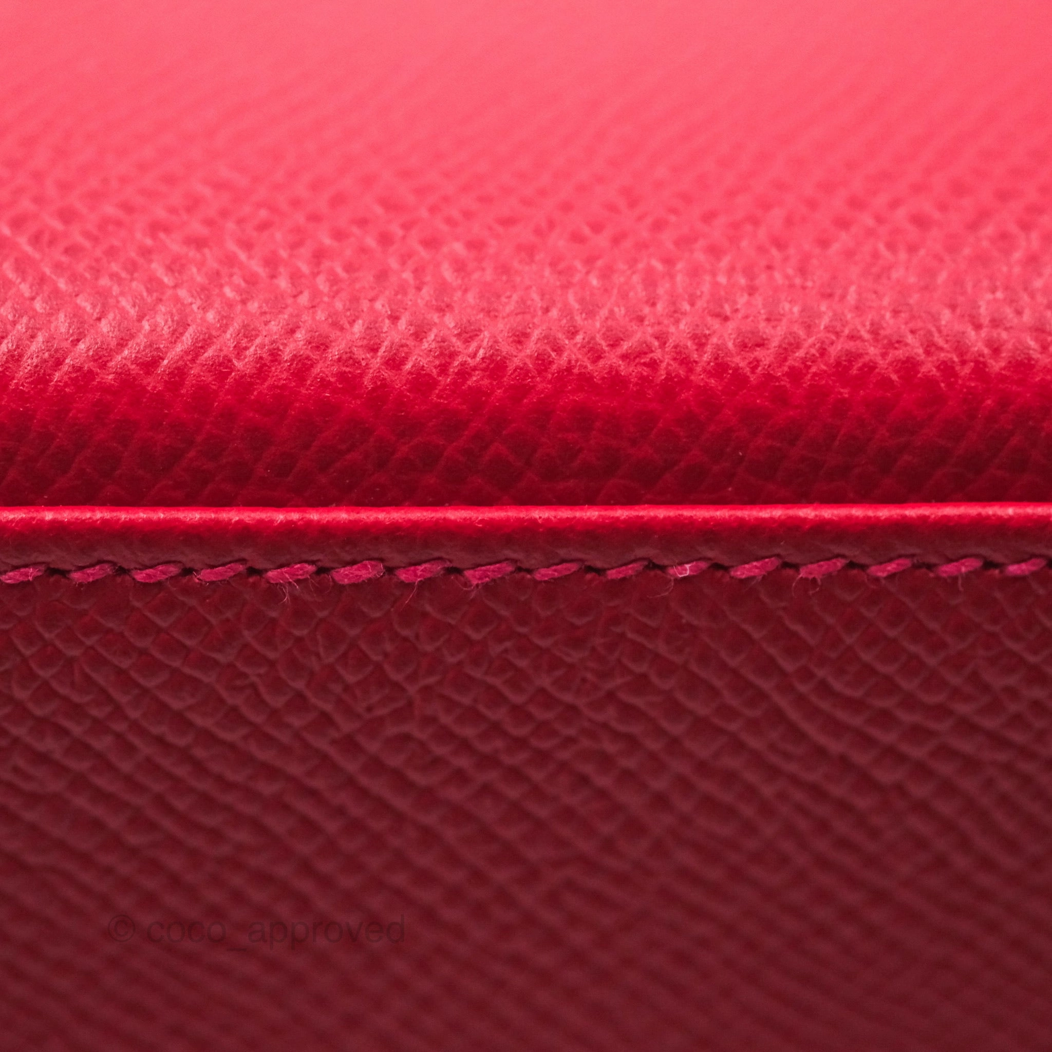 Herms Kelly 32 Sellier Rouge Casaque Q5 Epsom Gold Hardware