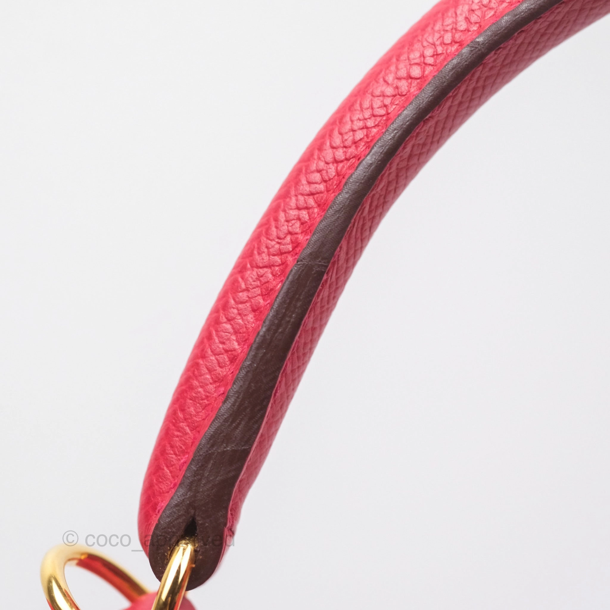 Herms Kelly 32 Sellier Rouge Casaque Q5 Epsom Gold Hardware