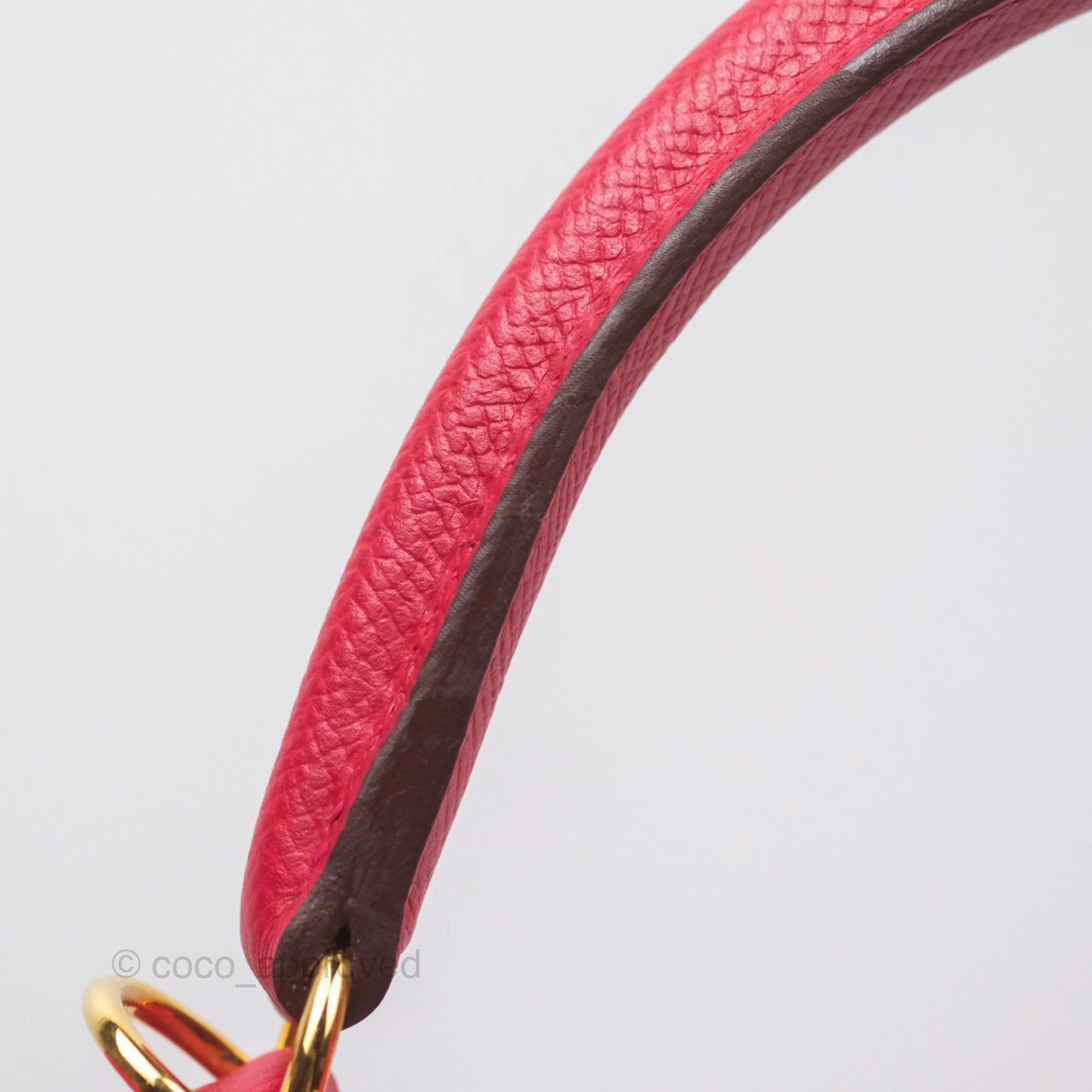 Herms Kelly 32 Sellier Rouge Casaque Q5 Epsom Gold Hardware