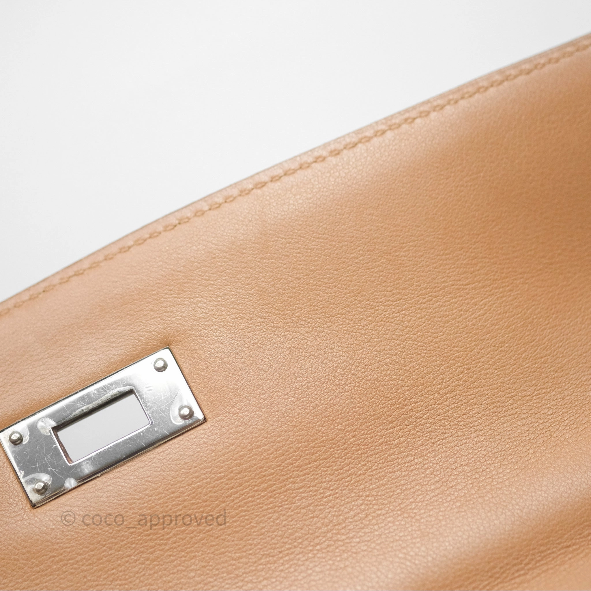 Herms Kelly 35 Retourne Chai 0M Evercolor Palladium Hardware