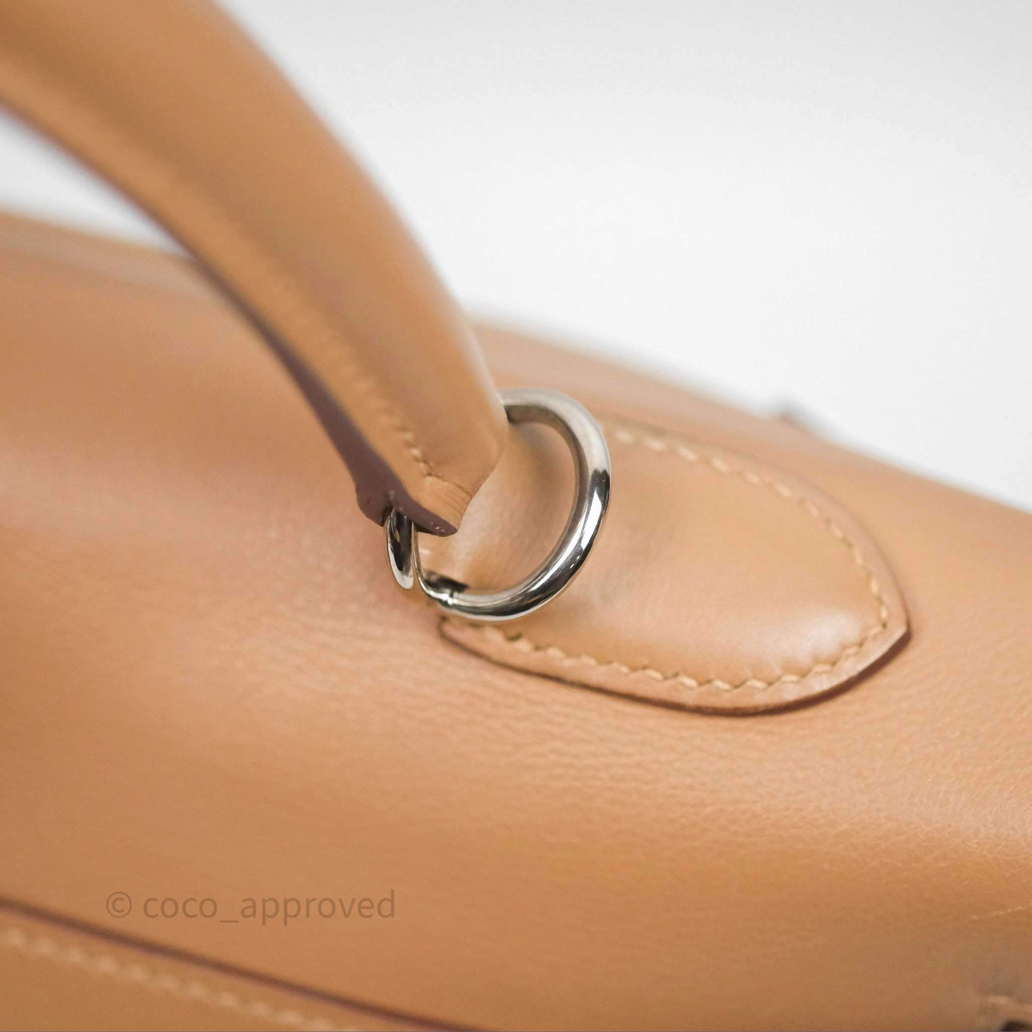 Herms Kelly 35 Retourne Chai 0M Evercolor Palladium Hardware