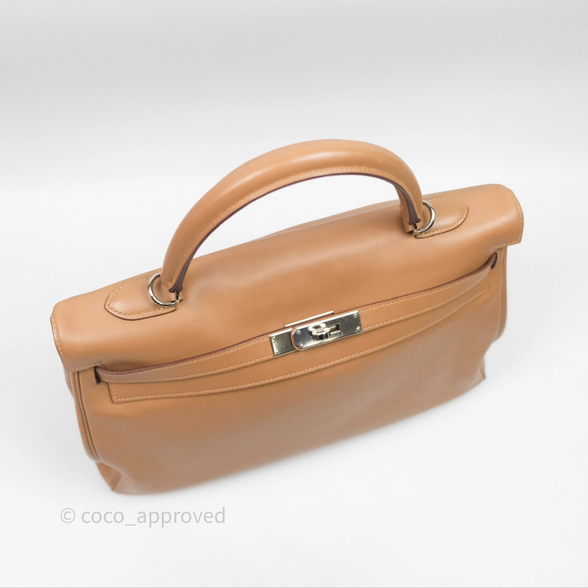 Herms Kelly 35 Retourne Chai 0M Evercolor Palladium Hardware