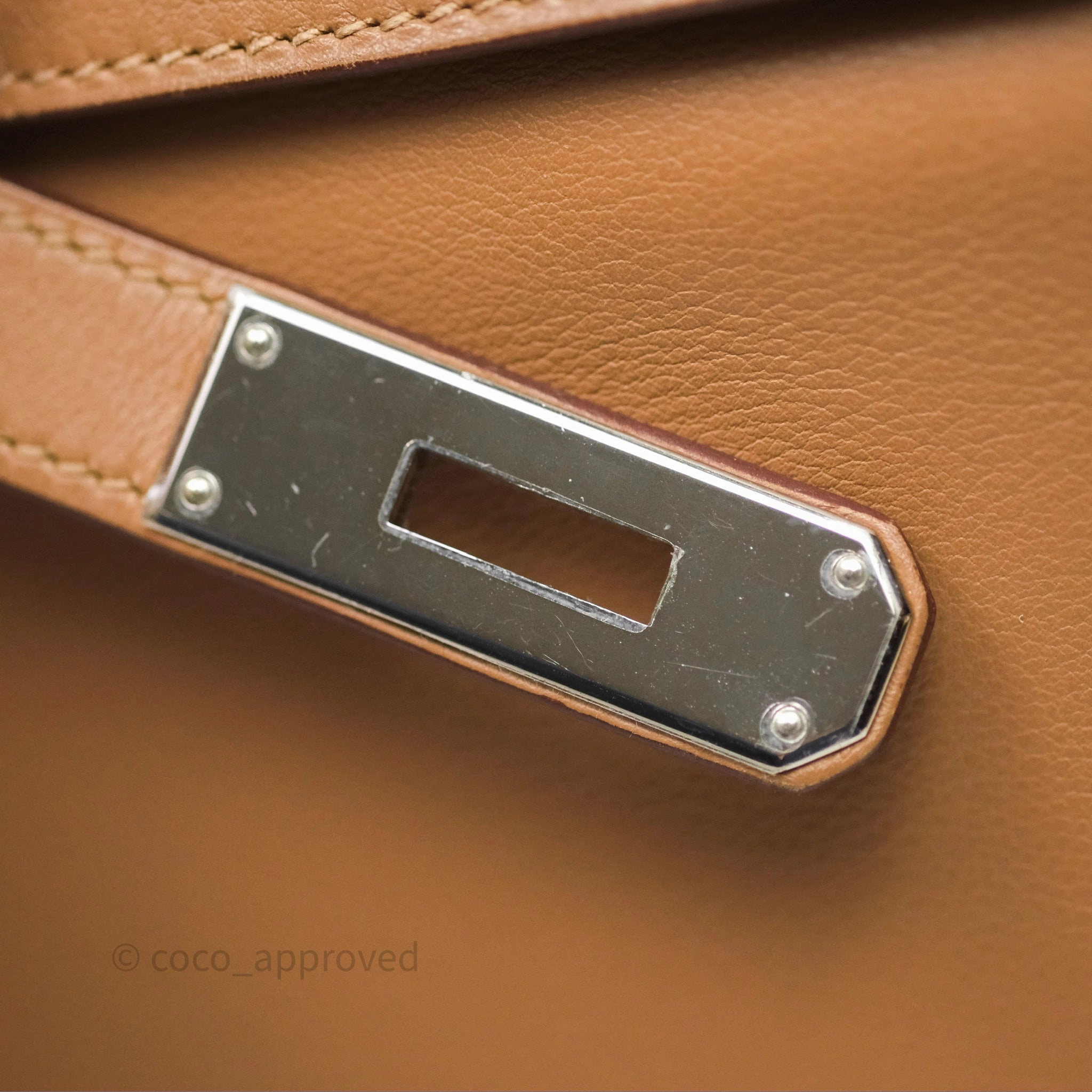 Herms Kelly 35 Retourne Chai 0M Evercolor Palladium Hardware