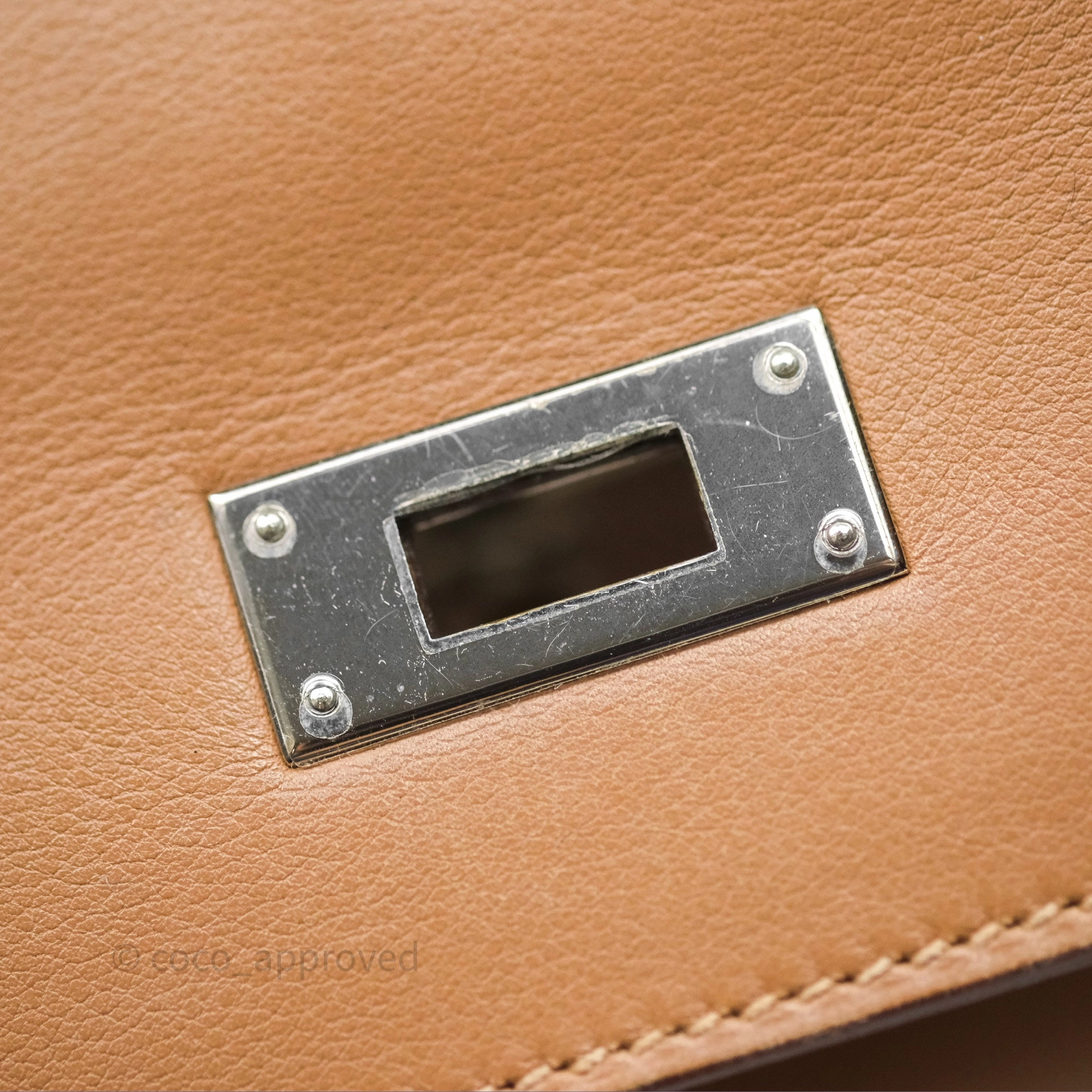 Herms Kelly 35 Retourne Chai 0M Evercolor Palladium Hardware