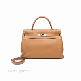 Herms Kelly 35 Retourne Chai 0M Evercolor Palladium Hardware