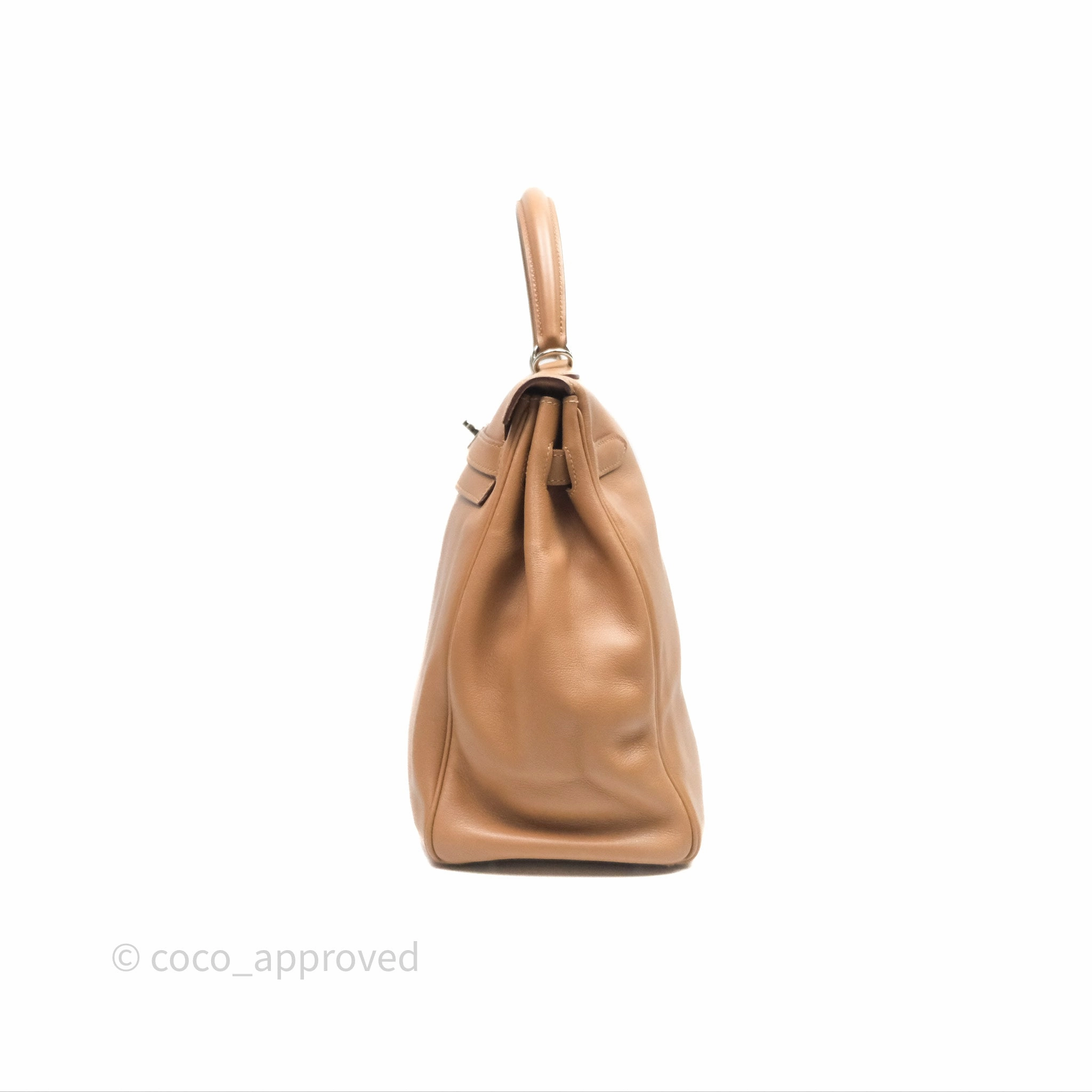 Herms Kelly 35 Retourne Chai 0M Evercolor Palladium Hardware
