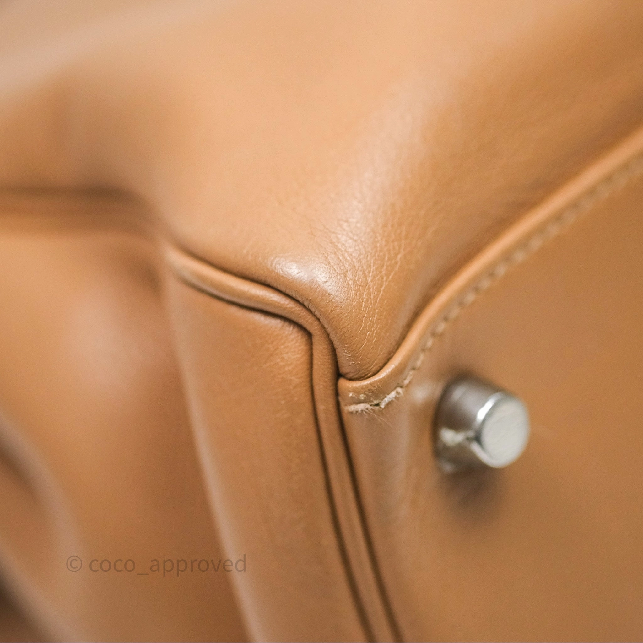 Herms Kelly 35 Retourne Chai 0M Evercolor Palladium Hardware