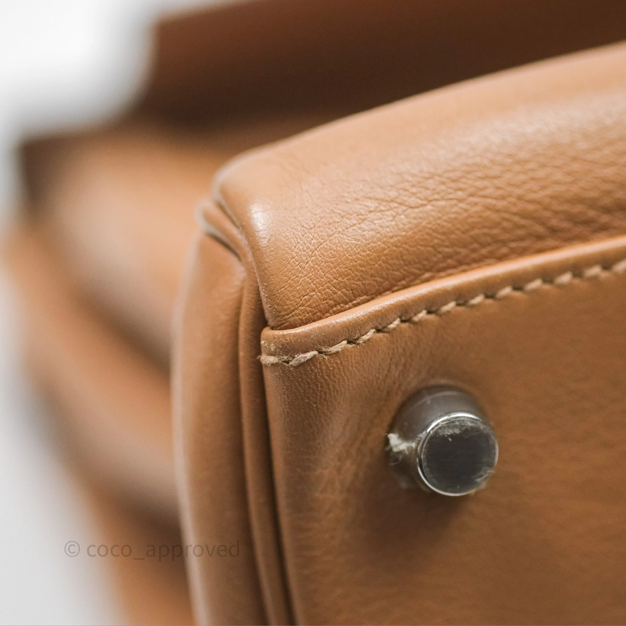 Herms Kelly 35 Retourne Chai 0M Evercolor Palladium Hardware