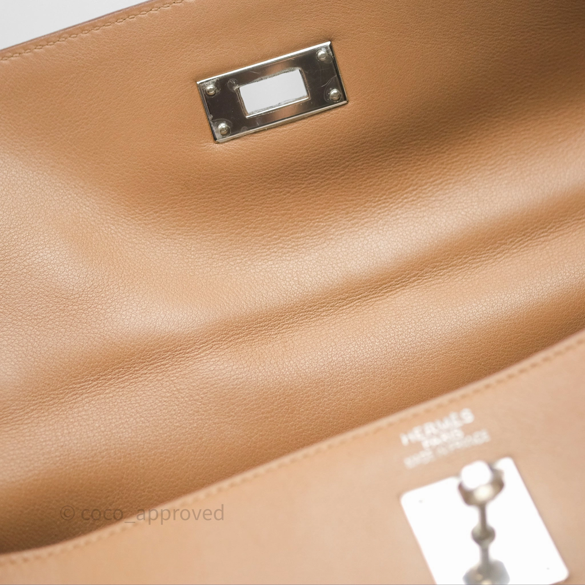 Herms Kelly 35 Retourne Chai 0M Evercolor Palladium Hardware