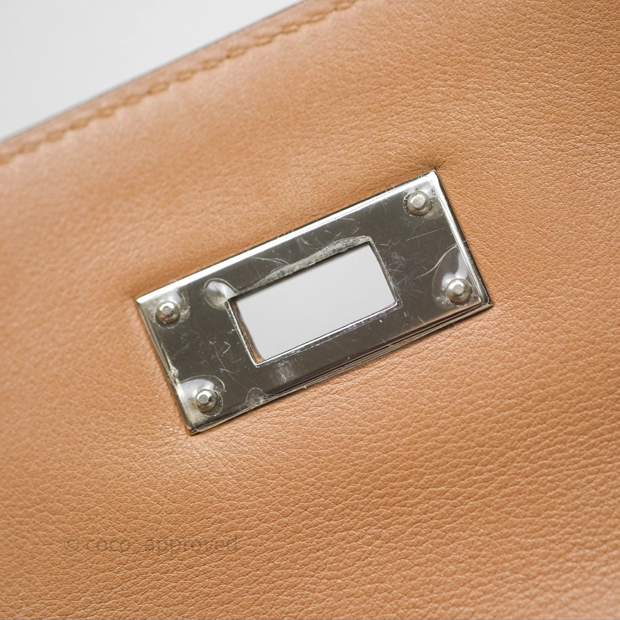 Herms Kelly 35 Retourne Chai 0M Evercolor Palladium Hardware