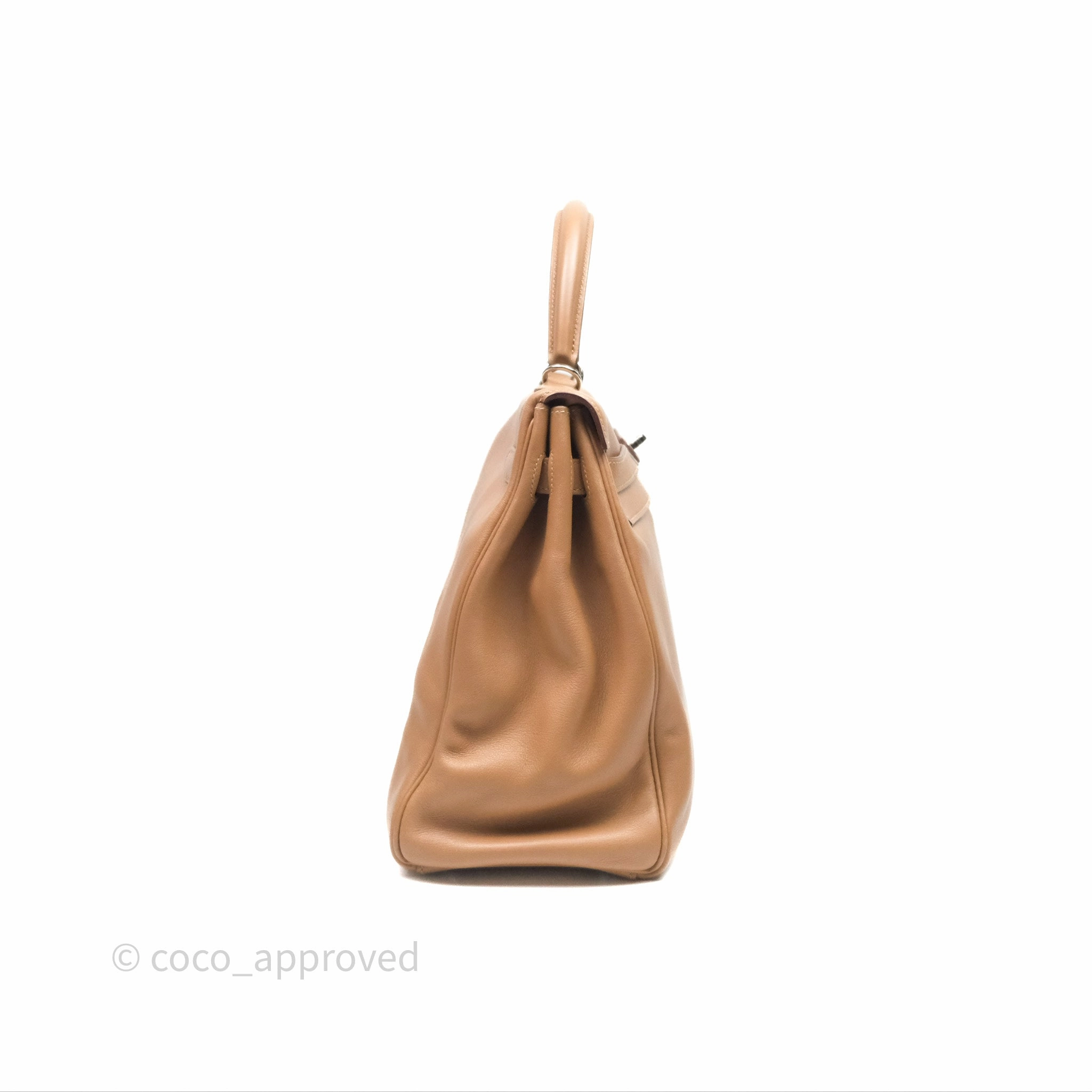 Herms Kelly 35 Retourne Chai 0M Evercolor Palladium Hardware