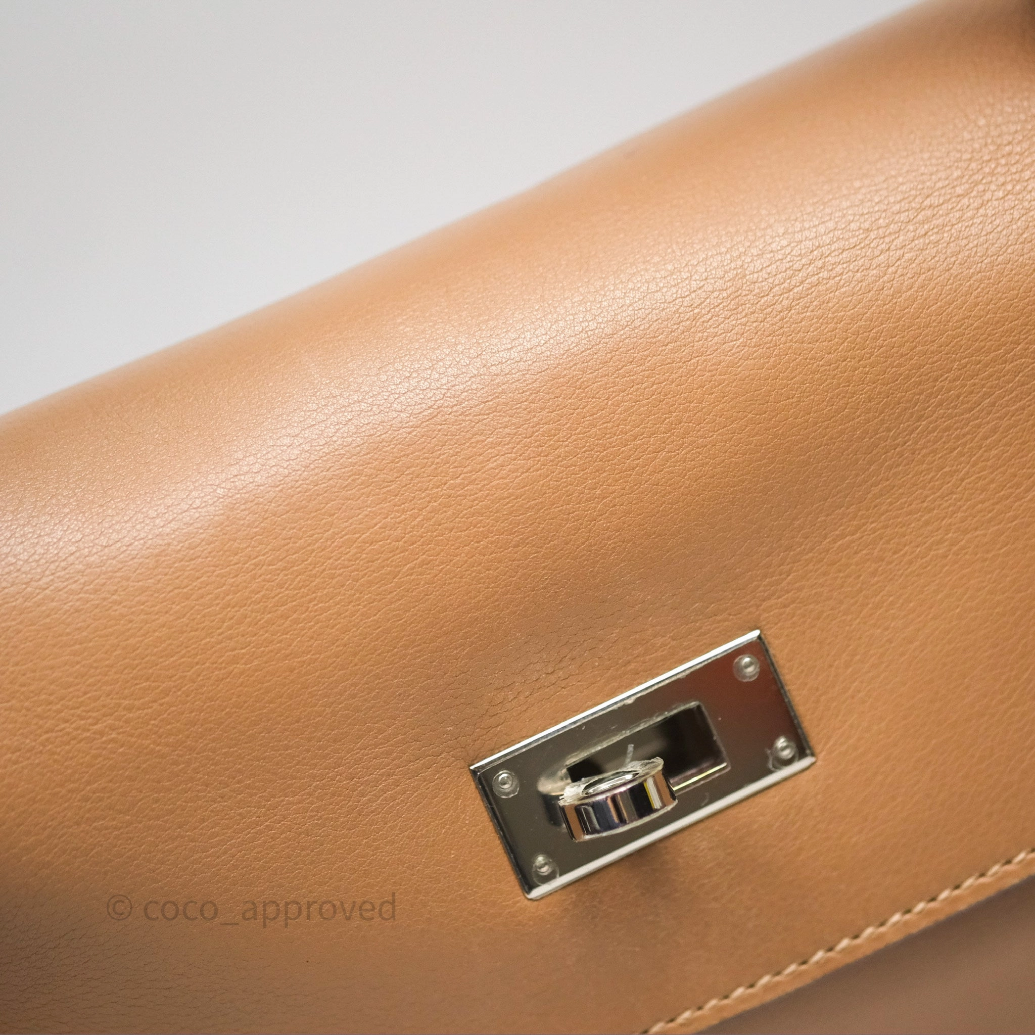 Herms Kelly 35 Retourne Chai 0M Evercolor Palladium Hardware