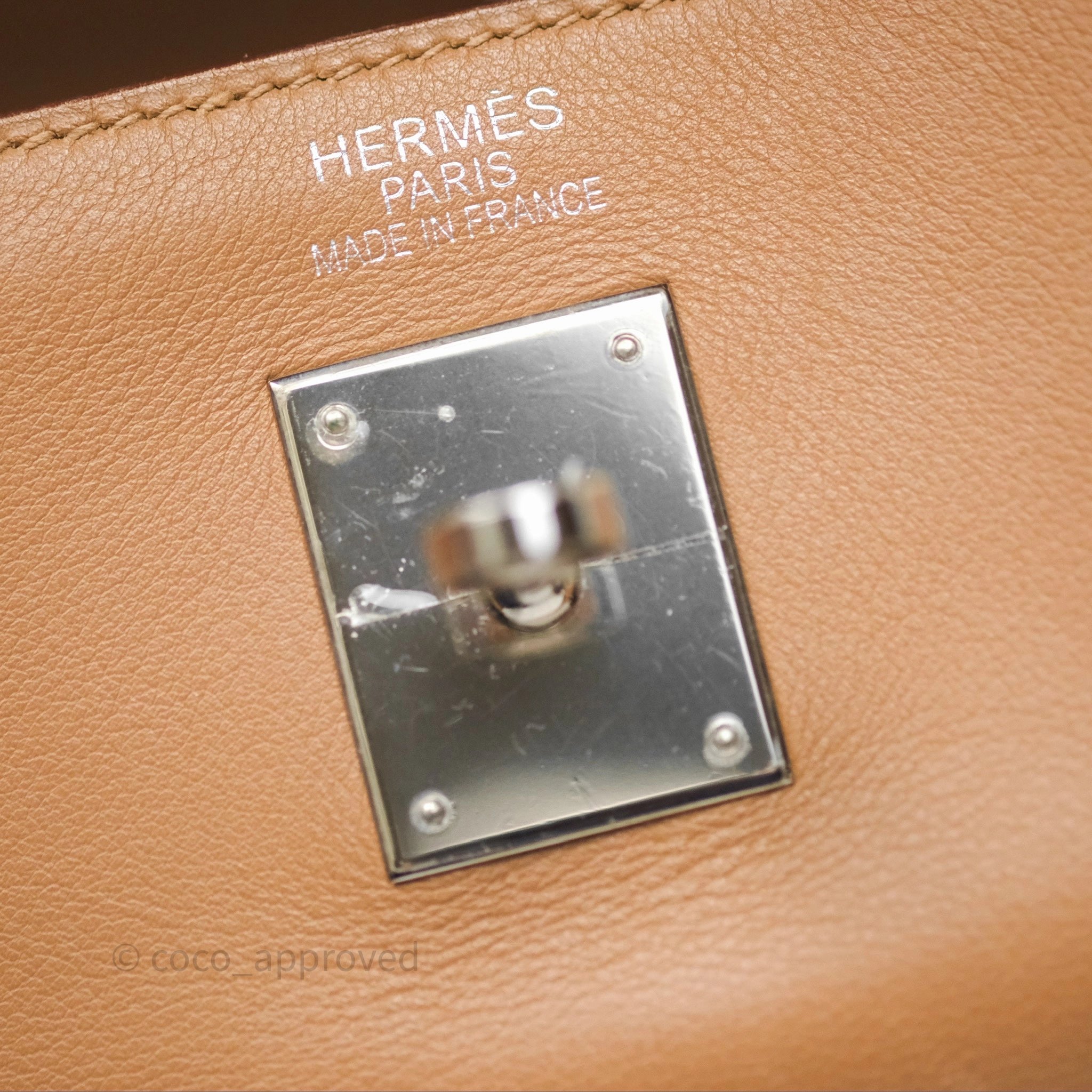 Herms Kelly 35 Retourne Chai 0M Evercolor Palladium Hardware