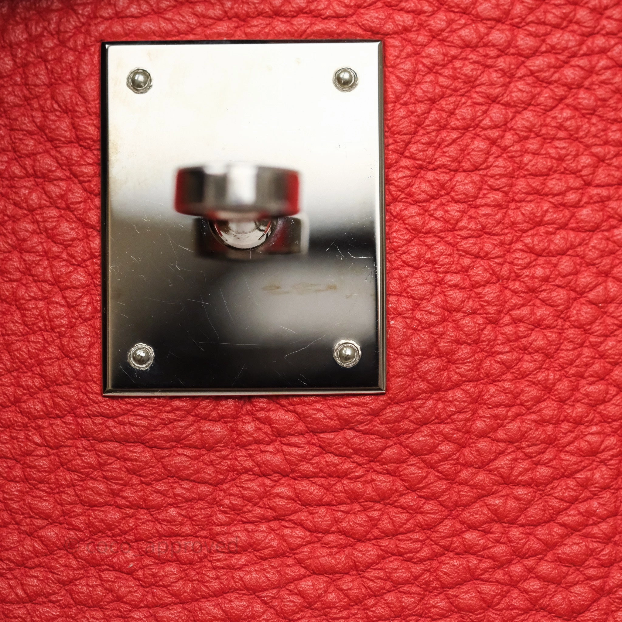 Herms Kelly 35 Retourne Red Togo Palladium Hardware
