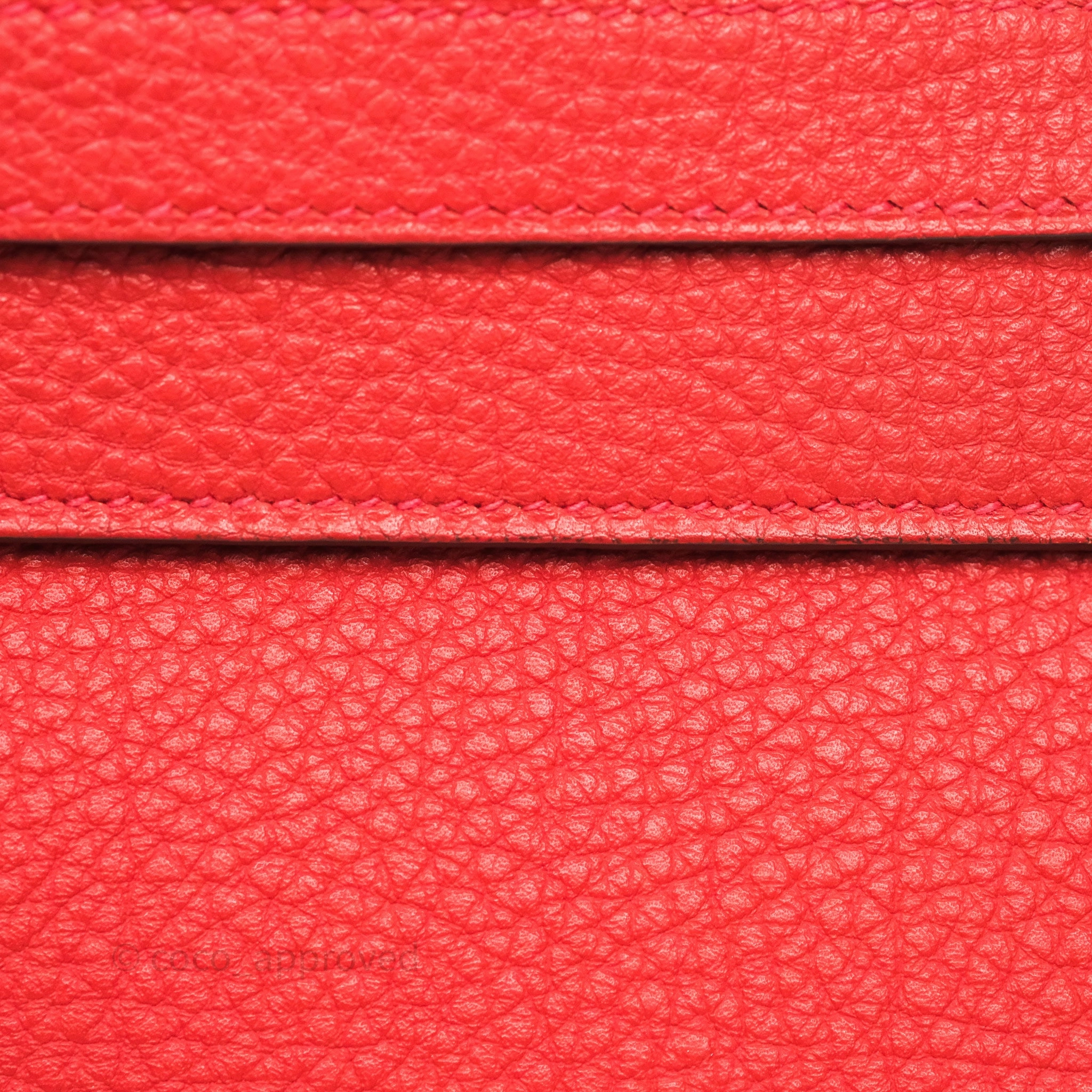 Herms Kelly 35 Retourne Red Togo Palladium Hardware