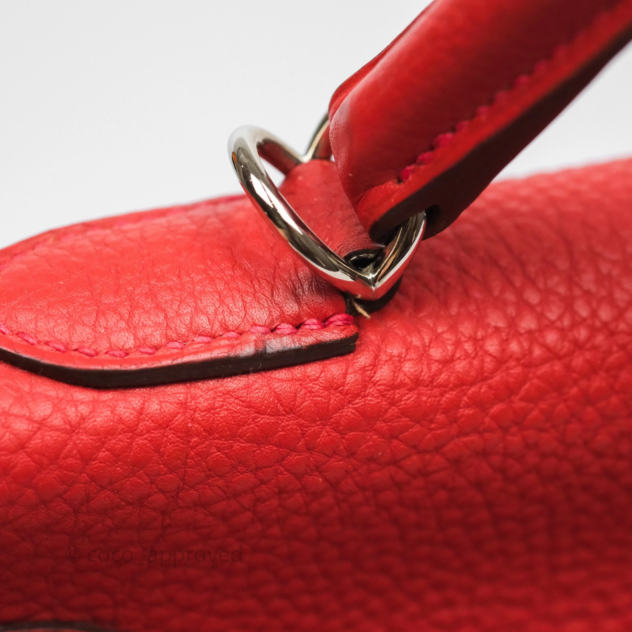 Herms Kelly 35 Retourne Red Togo Palladium Hardware