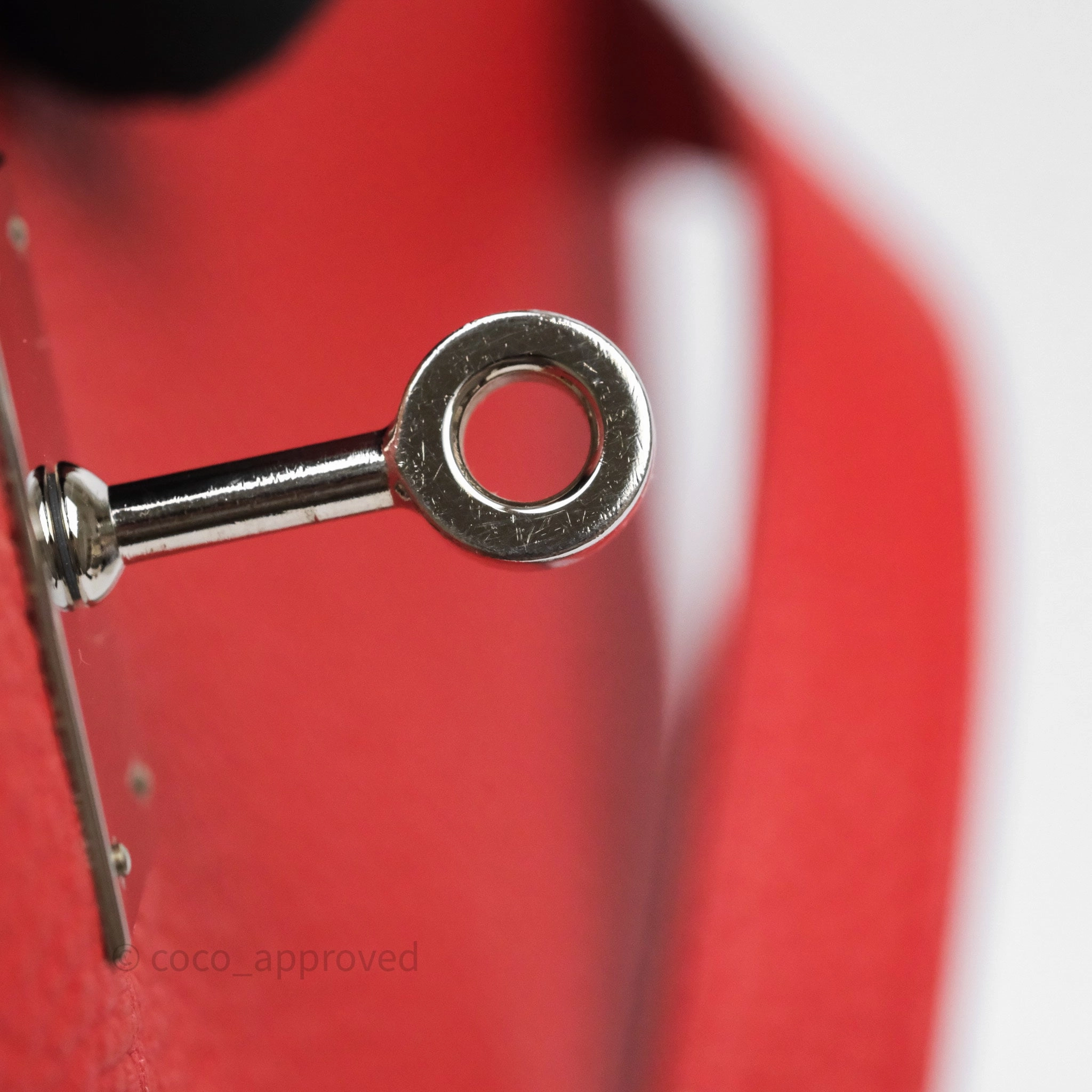 Herms Kelly 35 Retourne Red Togo Palladium Hardware