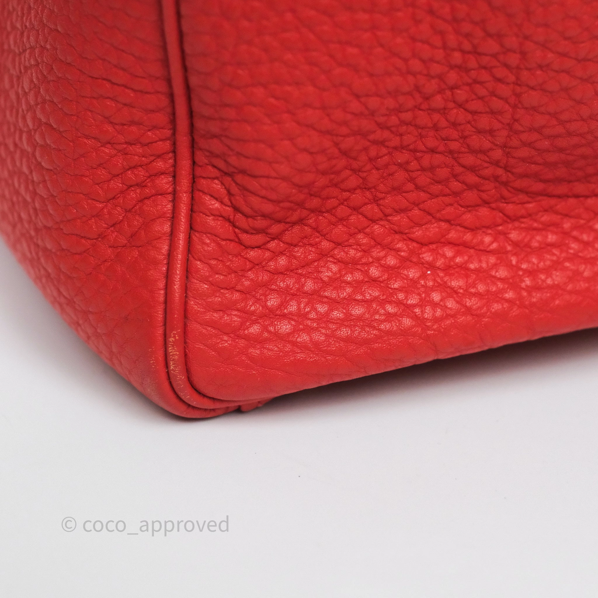 Herms Kelly 35 Retourne Red Togo Palladium Hardware