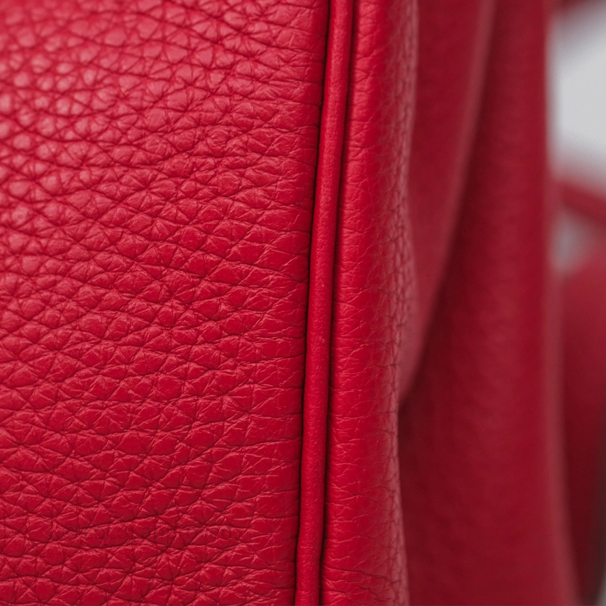 Herms Kelly Ado Backpack Red Rouge Clemence Palladium Hardware