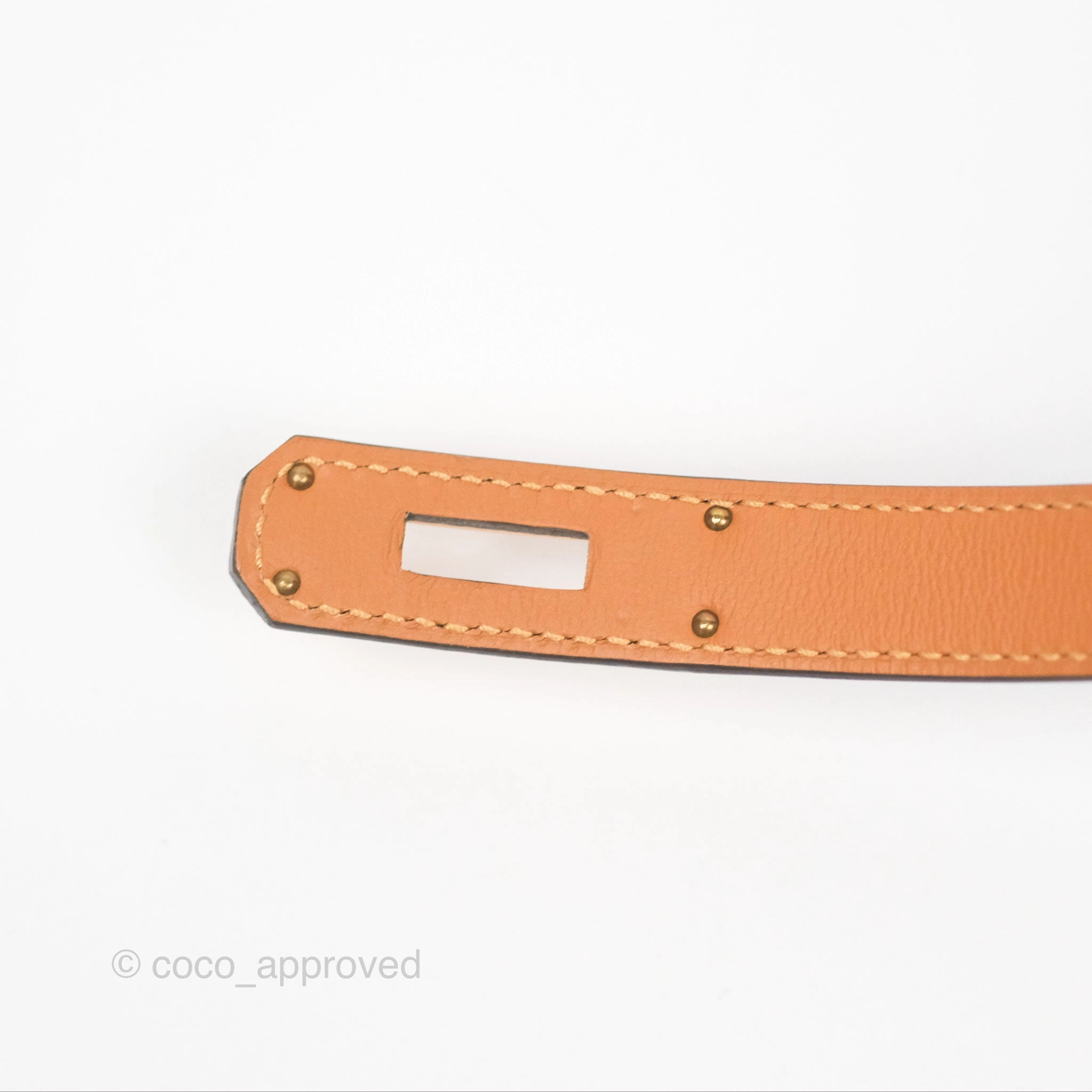Herms Kelly Belt Black Epsom Rose Gold Hardware