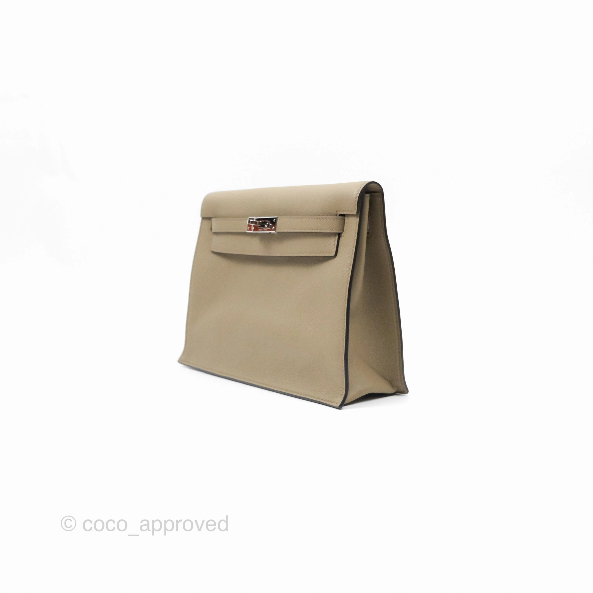 Herms Kelly Danse II Bag Beige Marfa Palladium Hardware
